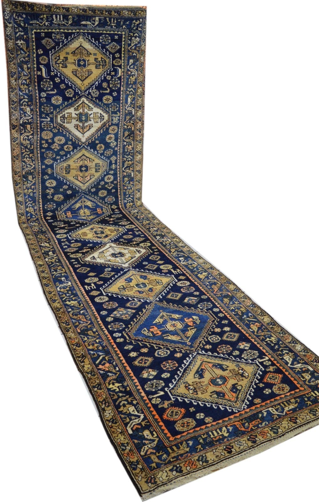 perserteppich-malayer-460-x-120-cm-wolle-handgeknupft-farbenfroh-1 Oriental Persian Rug — hand-knotted, 460 × 120 cm, Wool
