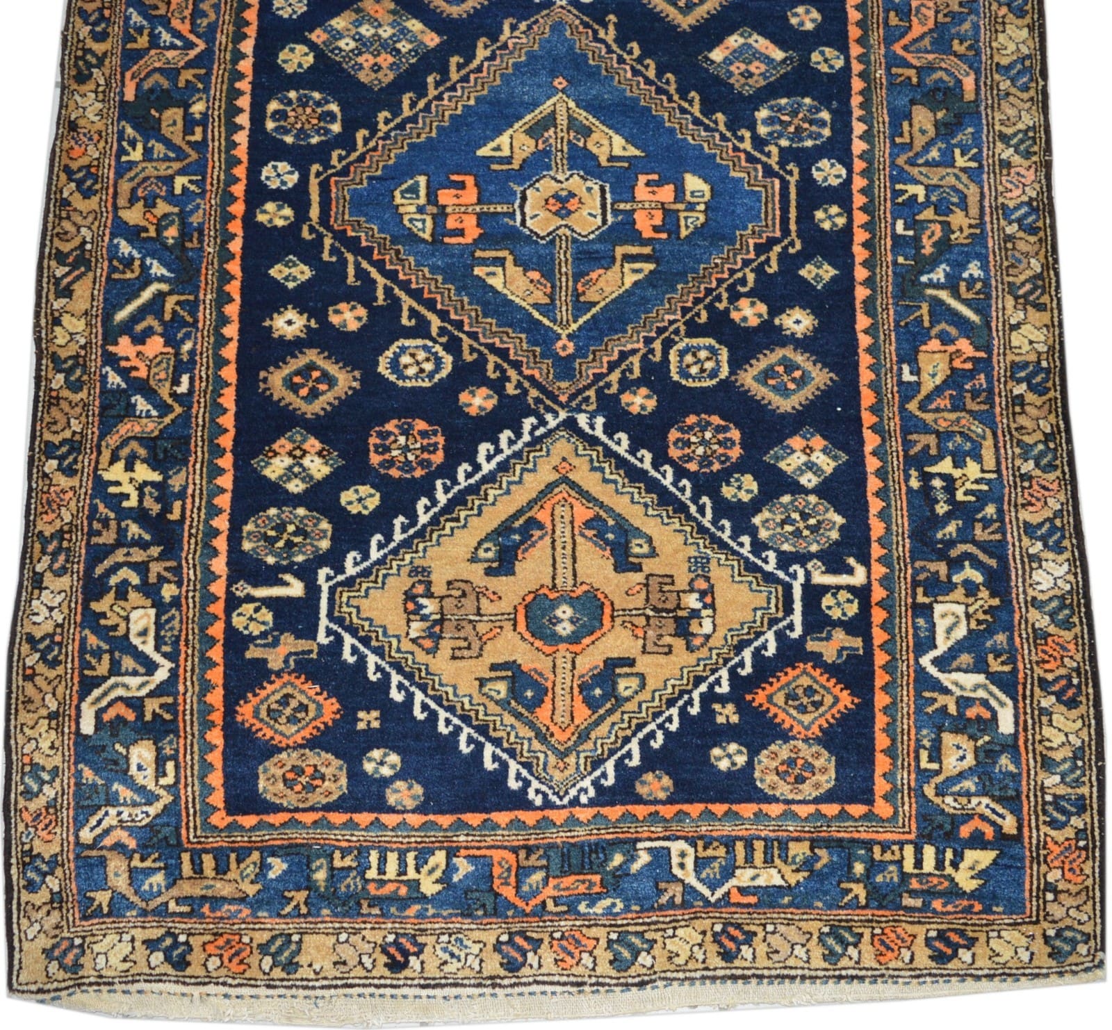 perserteppich-malayer-460-x-120-cm-wolle-handgeknupft-farbenfroh-3 Oriental Persian Rug — hand-knotted, 460 × 120 cm, Wool