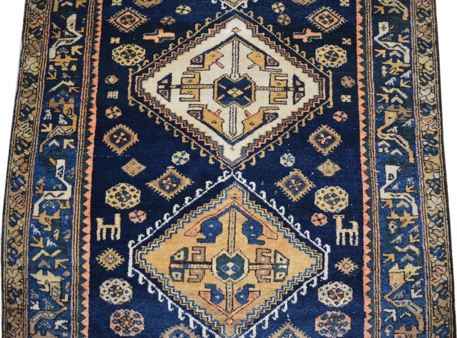 perserteppich-malayer-460-x-120-cm-wolle-handgeknupft-farbenfroh-4 Oriental Persian Rug — hand-knotted, 460 × 120 cm, Wool