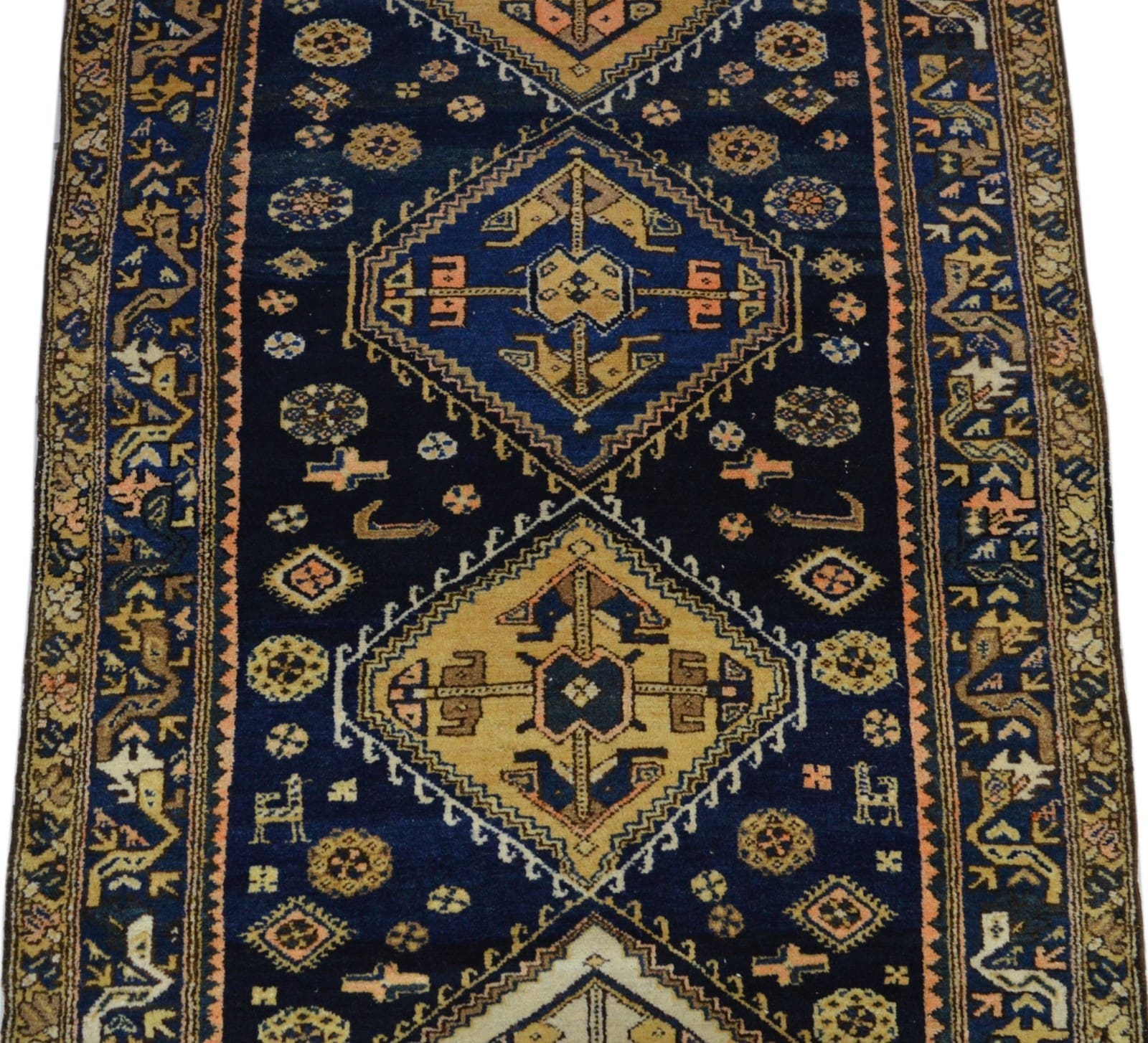 perserteppich-malayer-460-x-120-cm-wolle-handgeknupft-farbenfroh-5 Oriental Persian Rug — hand-knotted, 460 × 120 cm, Wool