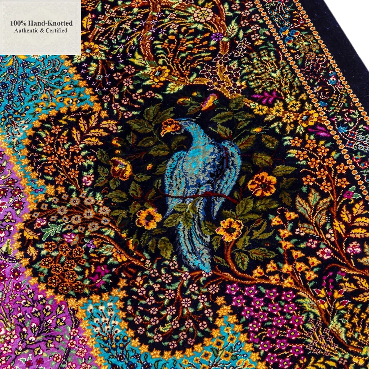 perserteppich-qum-600-x-400-cm-seide-handgeknupft-nachtlandschaft-6 Qom Persian Rug — hand-knotted, 300 × 200 cm, Silk