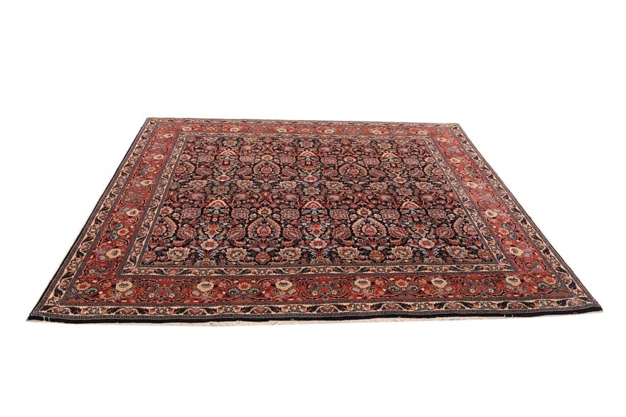 Hand-Knotted Wool Bijar Persian Rug, 243 × 252 cm