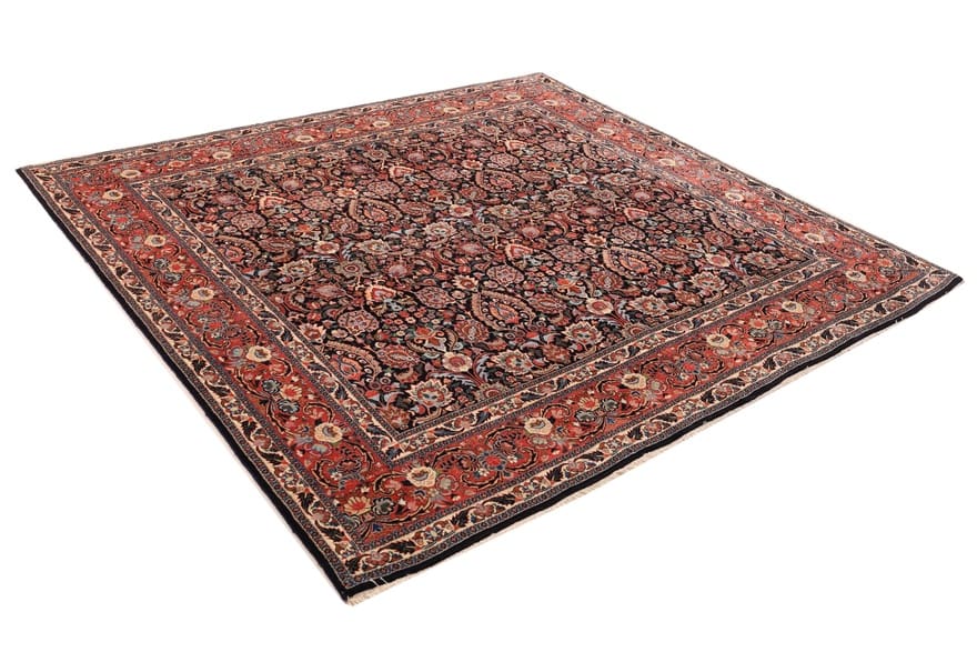 Hand-Knotted Wool Bijar Persian Rug, 243 × 252 cm