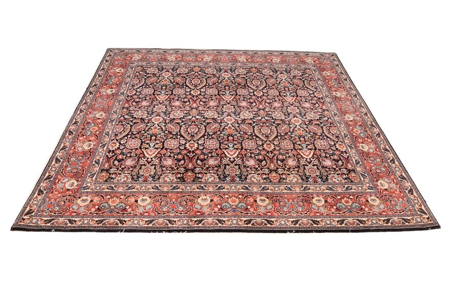 Hand-Knotted Wool Bijar Persian Rug, 243 × 252 cm