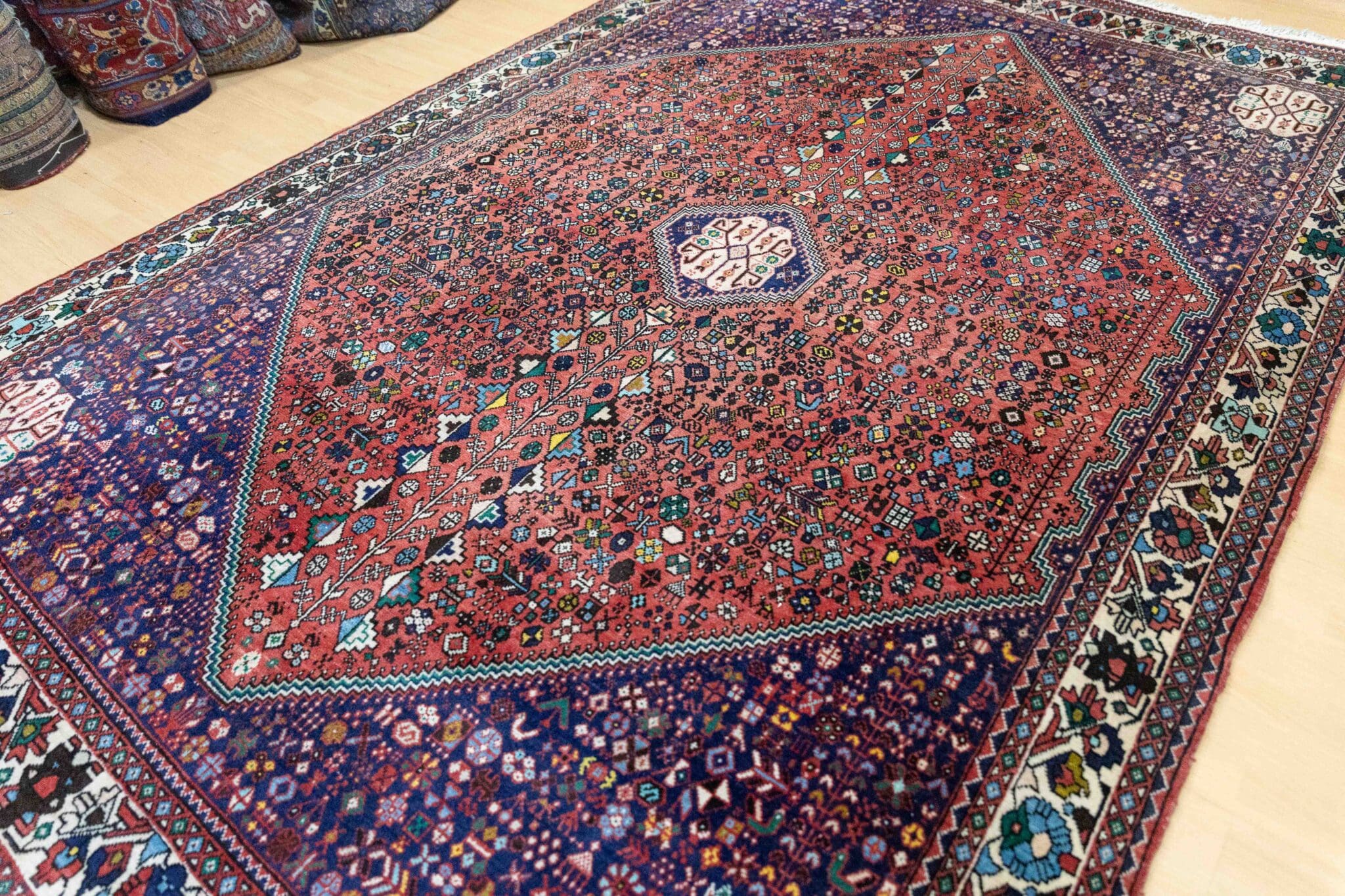 Shiraz Persian Rug — hand-knotted, 280 × 193 cm, Wool