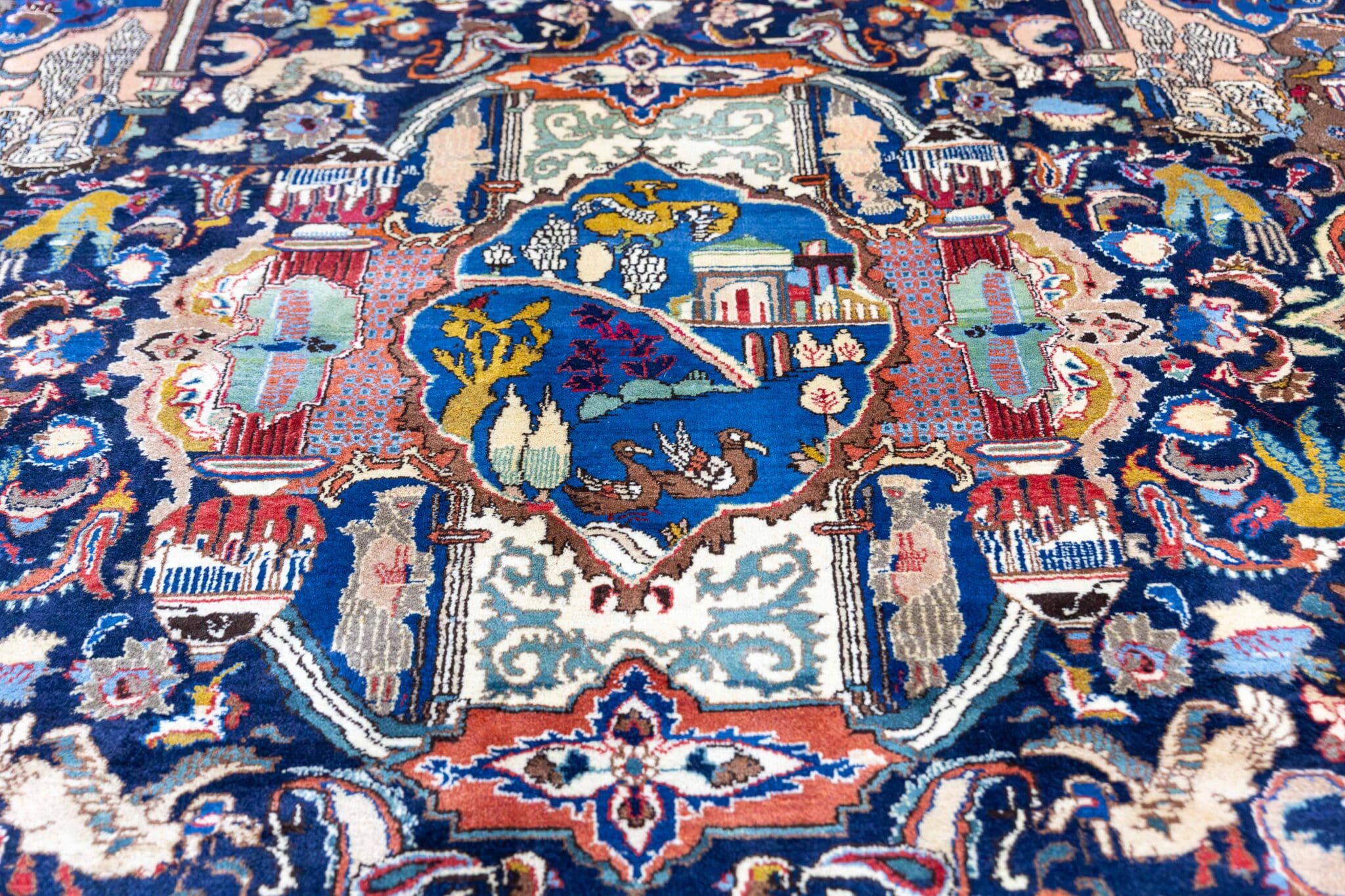 Kashmar Persian Rug — hand-knotted, 380 × 300 cm, Wool