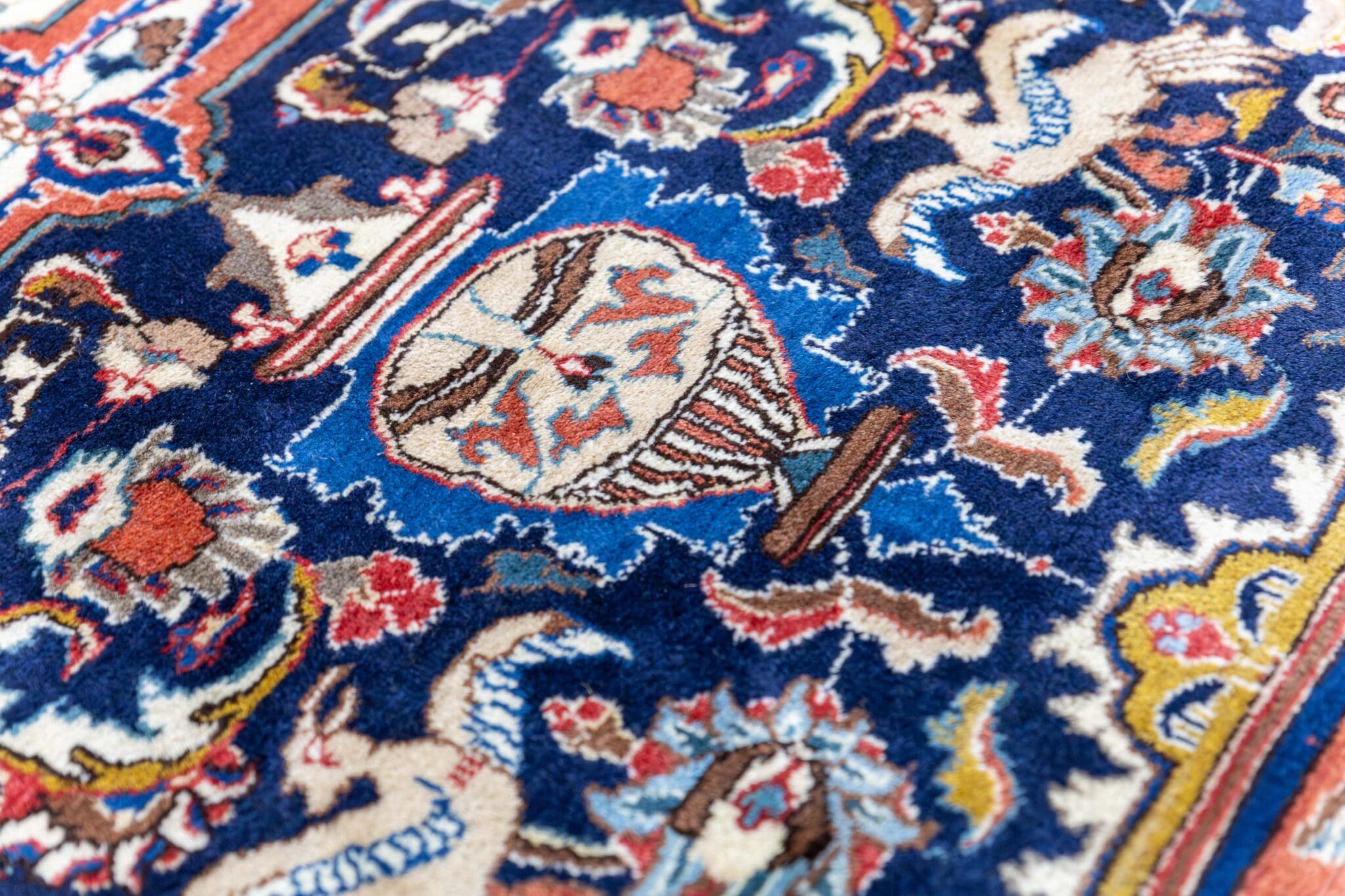 Kashmar Persian Rug — hand-knotted, 380 × 300 cm, Wool