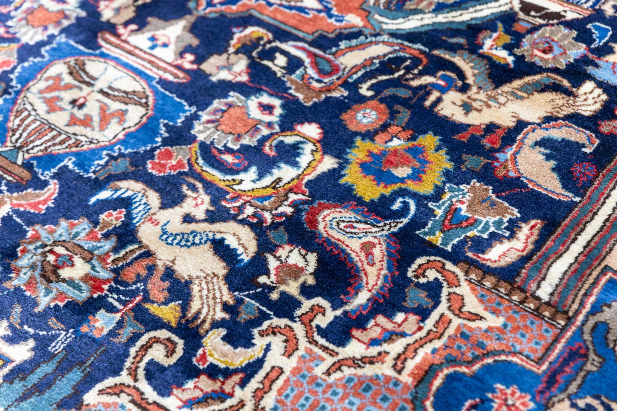 Kashmar Persian Rug — hand-knotted, 380 × 300 cm, Wool