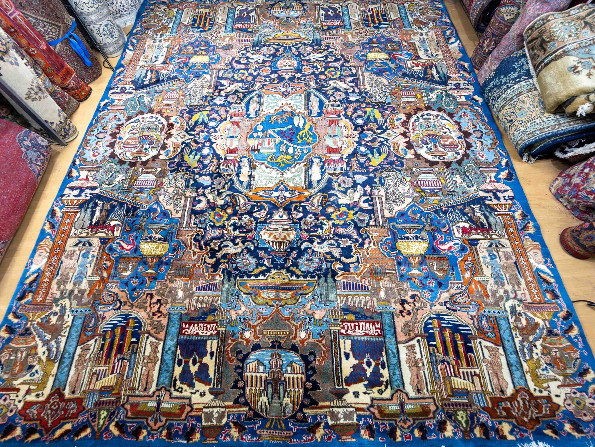 Kashmar Persian Rug — hand-knotted, 380 × 300 cm, Wool