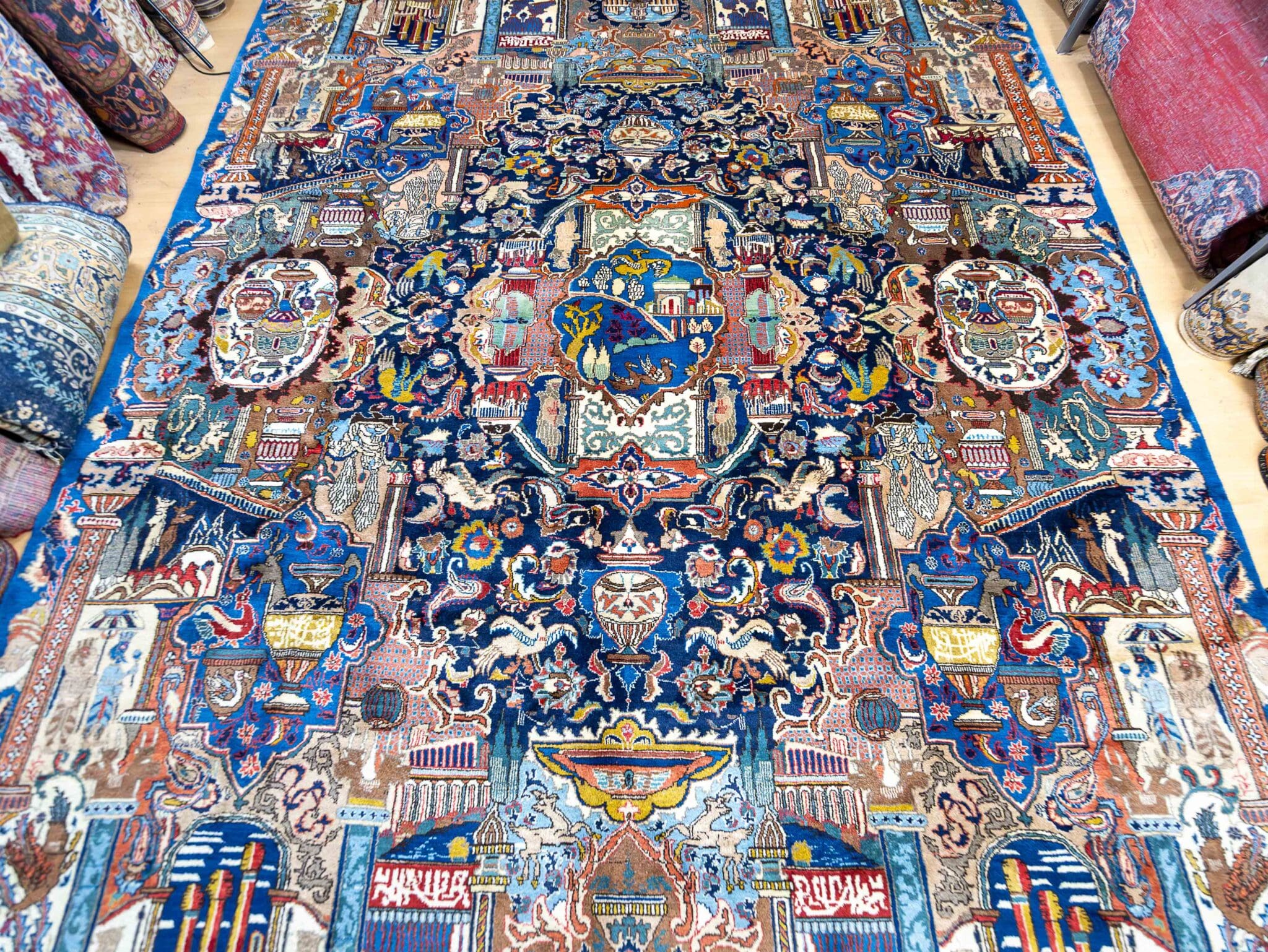 Kashmar Persian Rug — hand-knotted, 380 × 300 cm, Wool