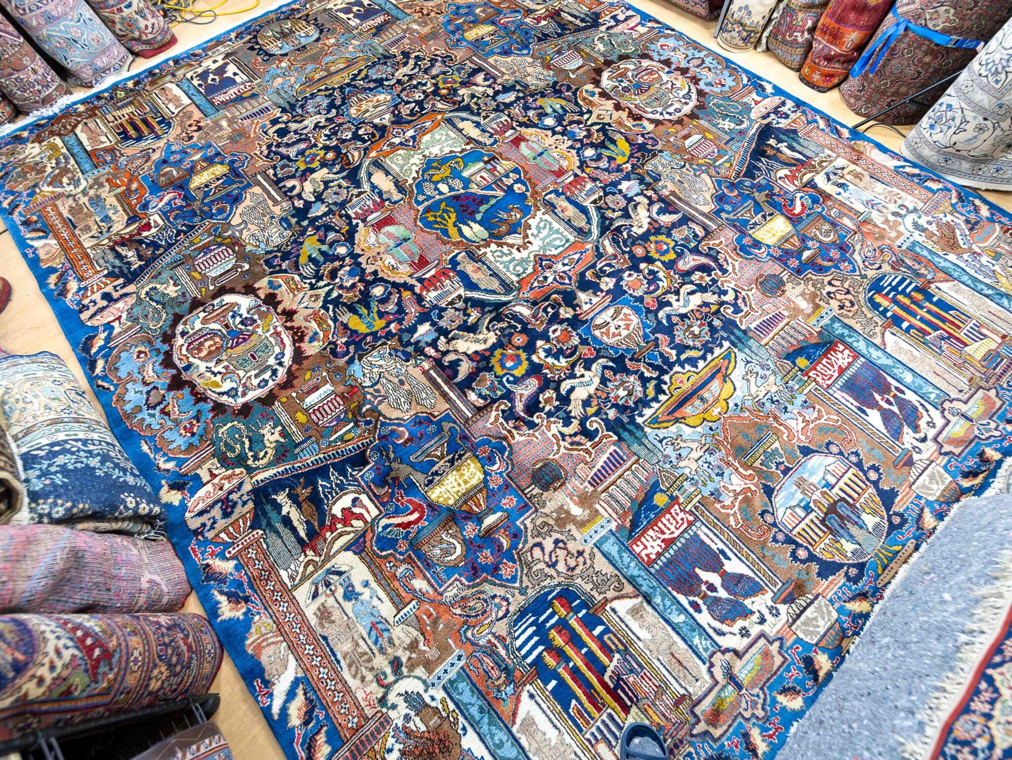 Kashmar Persian Rug — hand-knotted, 380 × 300 cm, Wool