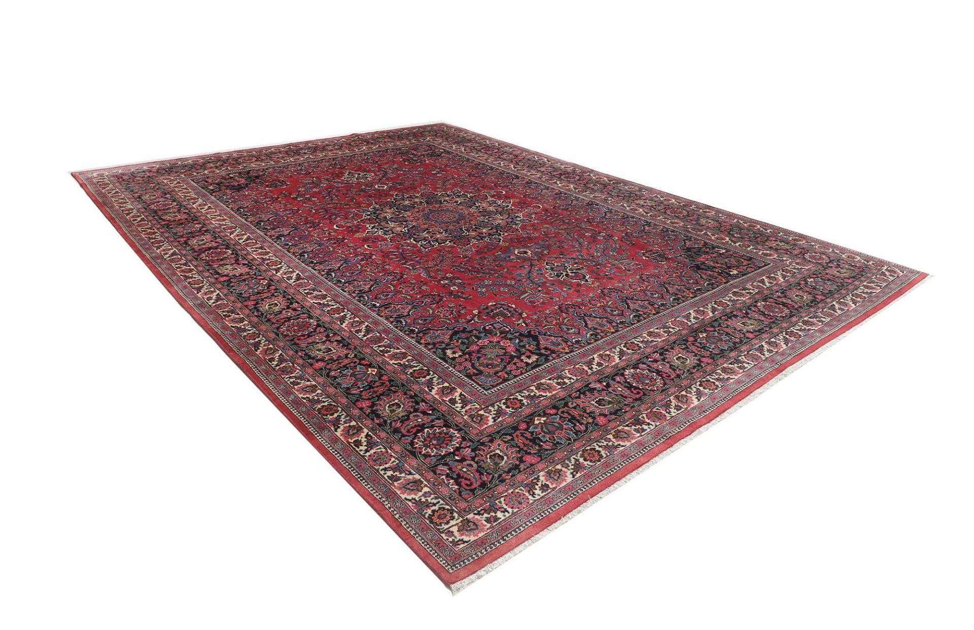 Mashhad Persian Rug 361 × 487 cm, Wool, hand-knotted