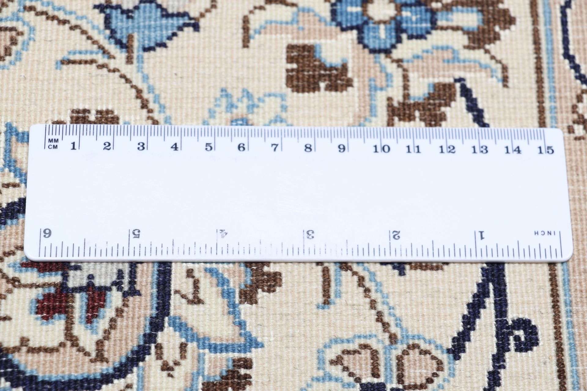 Hand-Knotted Wool & Silk Nain Persian Rug, 315 × 398 cm