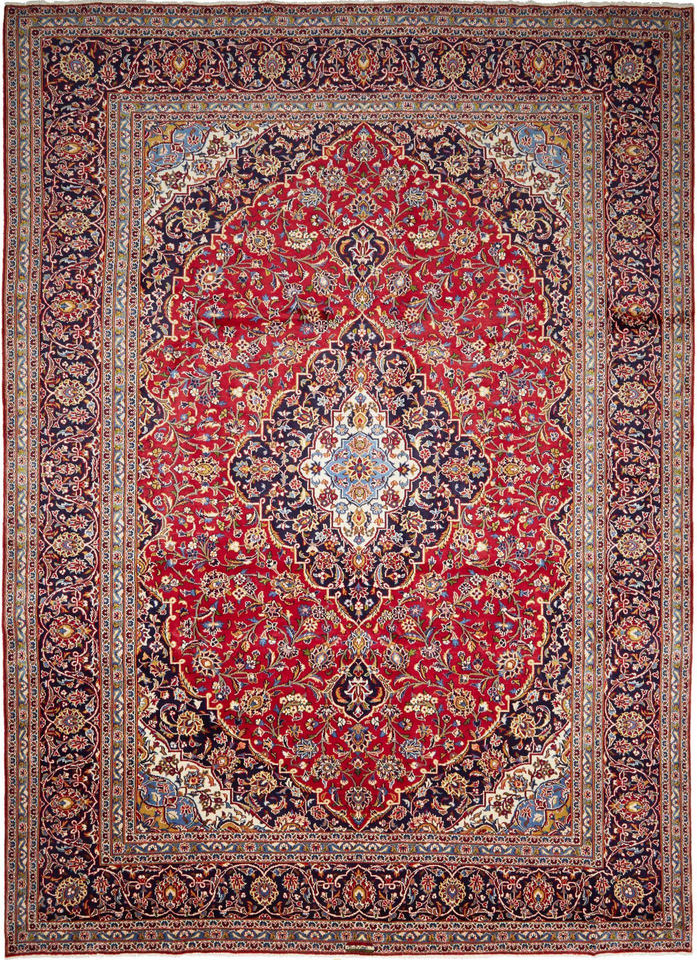 Kashan Persian Rug 304 × 404 cm, Wool, hand-knotted