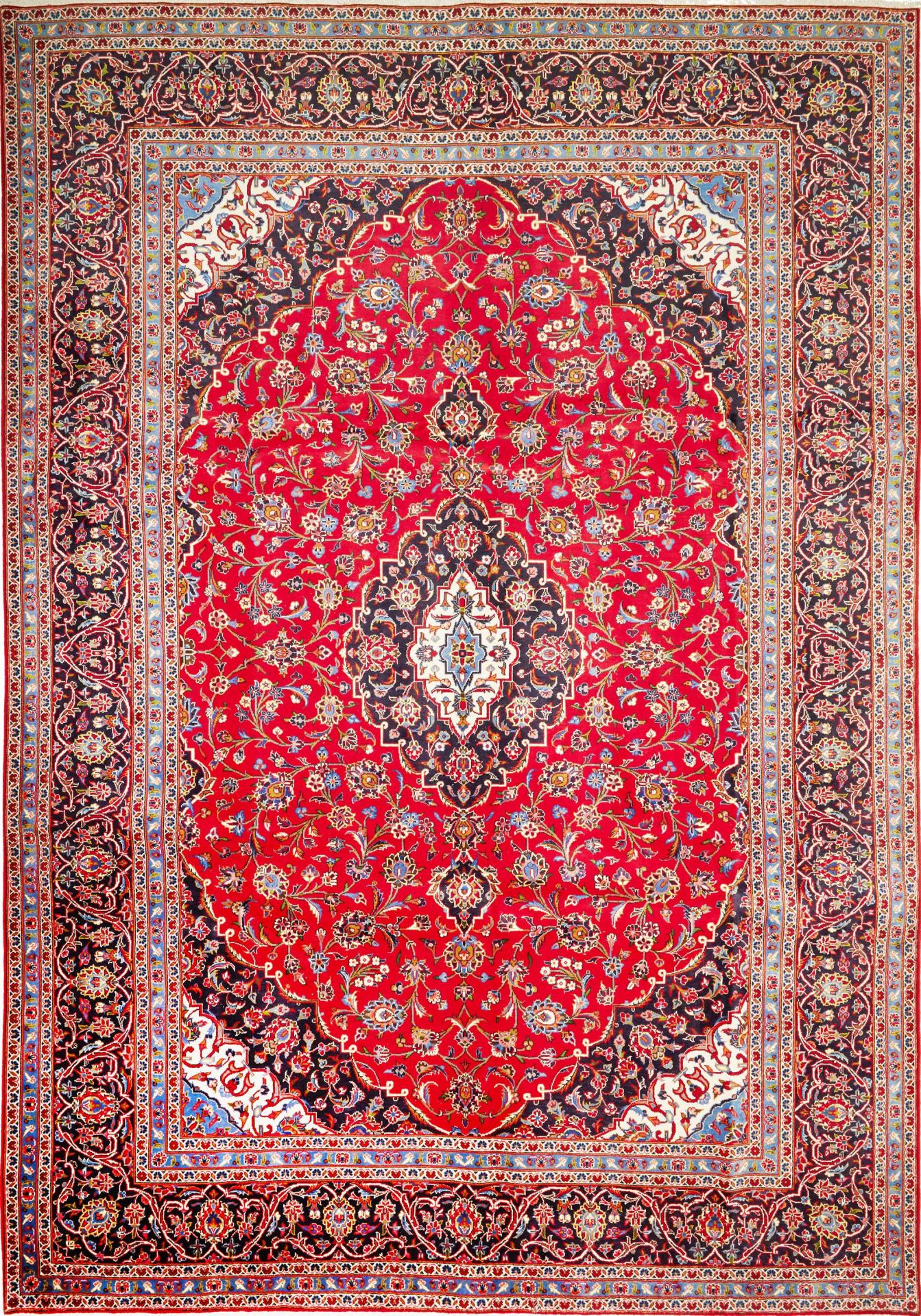 Kashan Persian Rug 284 × 412 cm, Wool, hand-knotted