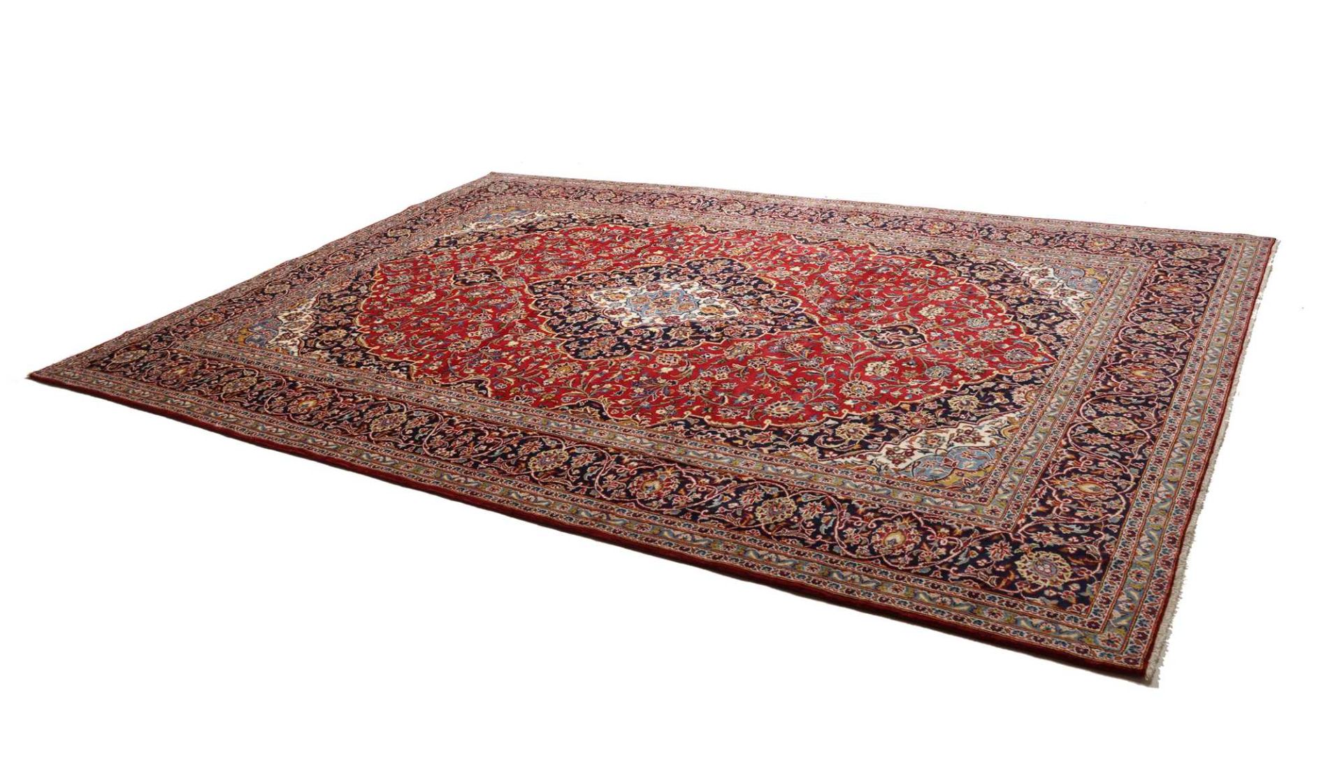 Kashan Persian Rug 304 × 404 cm, Wool, hand-knotted