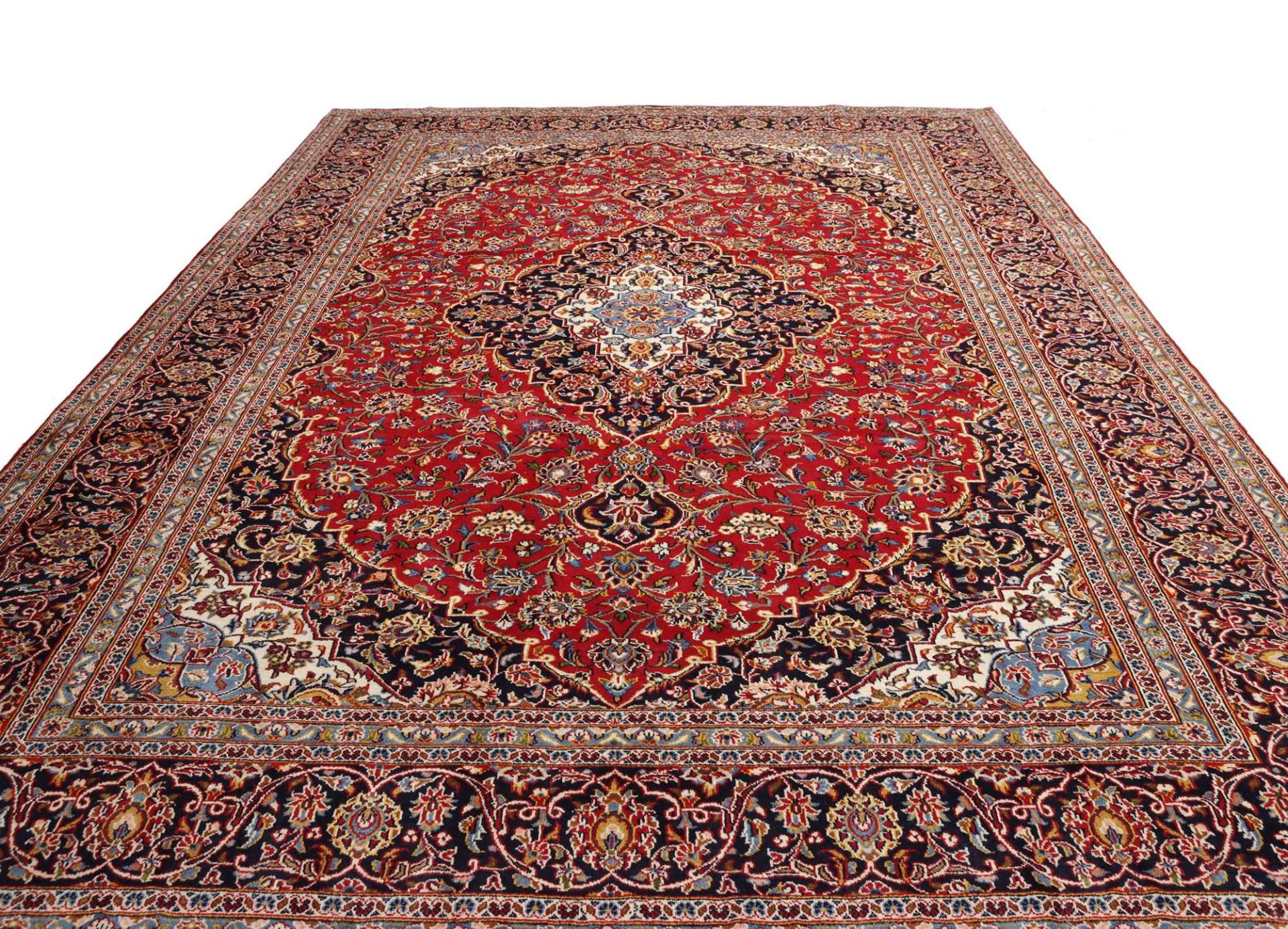 Kashan Persian Rug 304 × 404 cm, Wool, hand-knotted