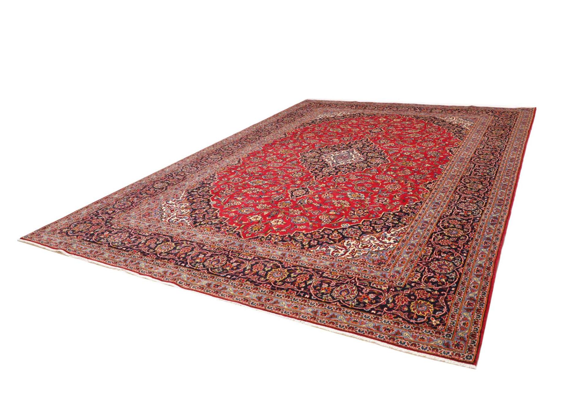 Kashan Persian Rug — hand-knotted, 289 × 394 cm, Wool