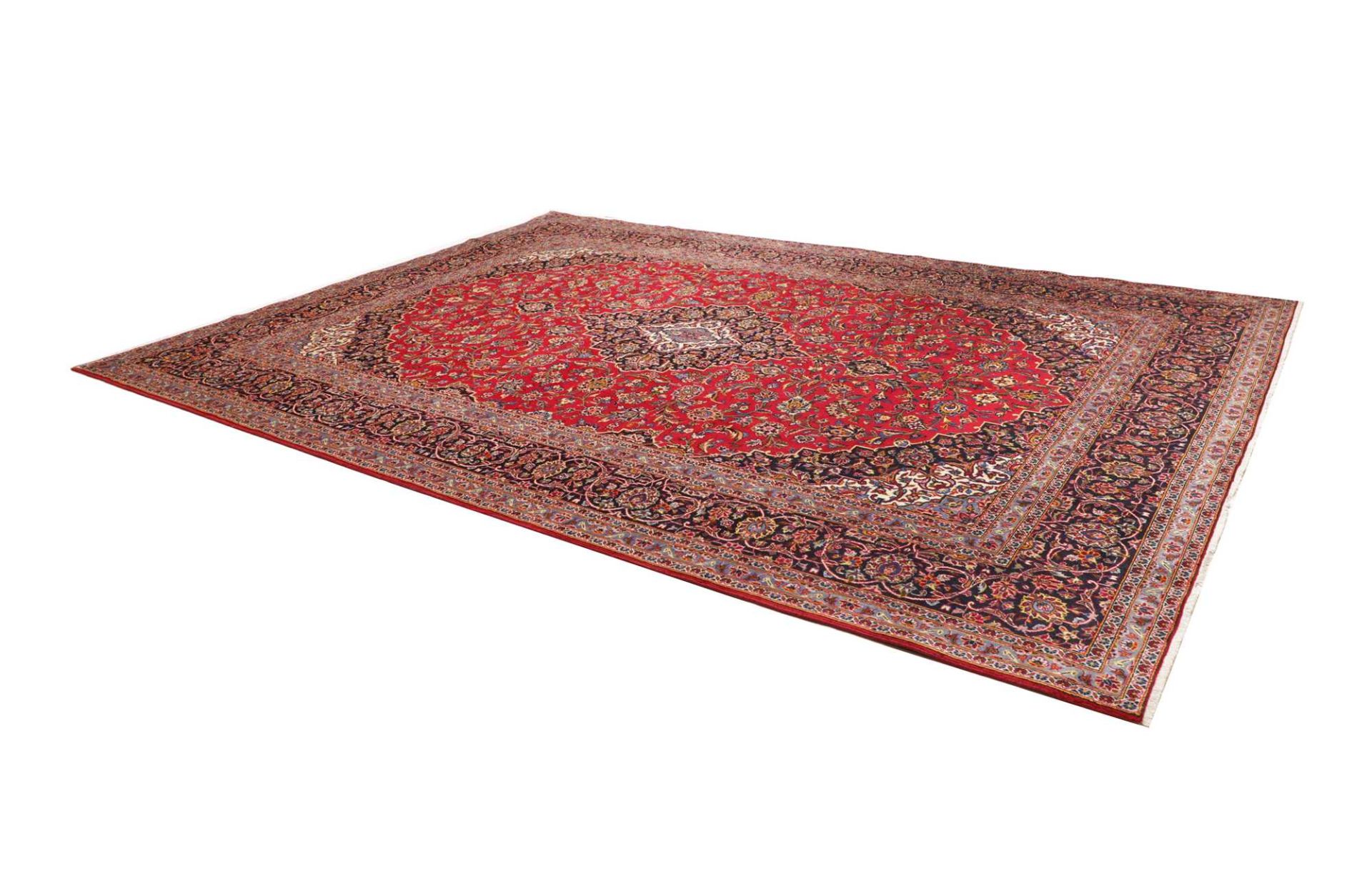 Kashan Persian Rug — hand-knotted, 289 × 394 cm, Wool