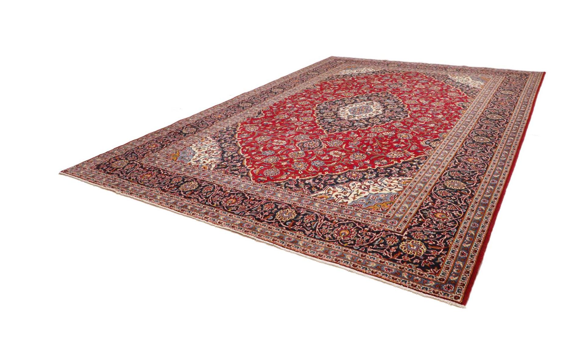 Kashan Persian Rug — hand-knotted, 303 × 404 cm, Wool