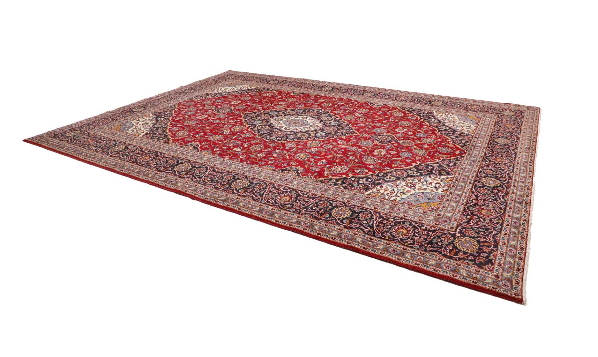 Kashan Persian Rug — hand-knotted, 303 × 404 cm, Wool