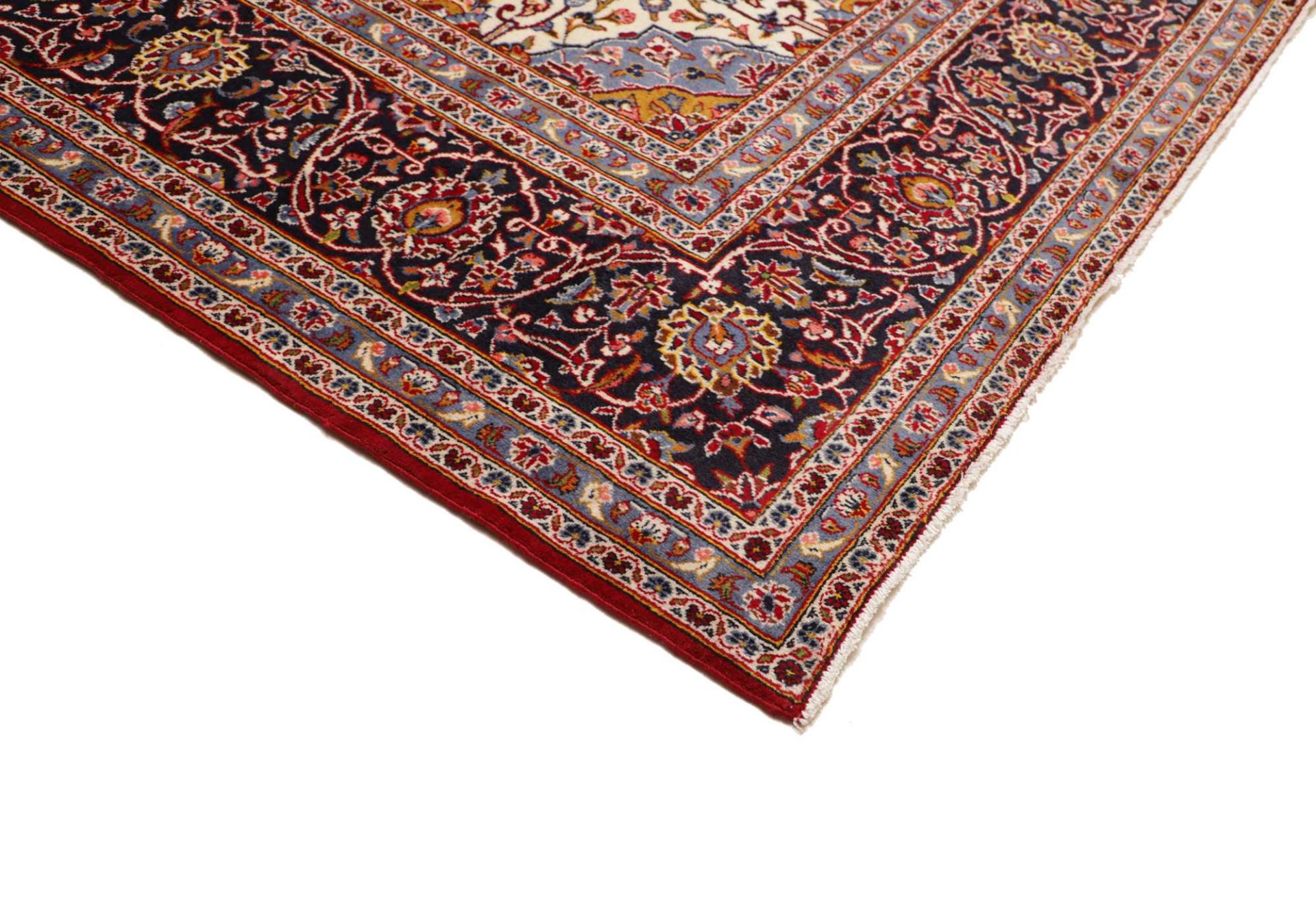 Kashan Persian Rug — hand-knotted, 303 × 404 cm, Wool