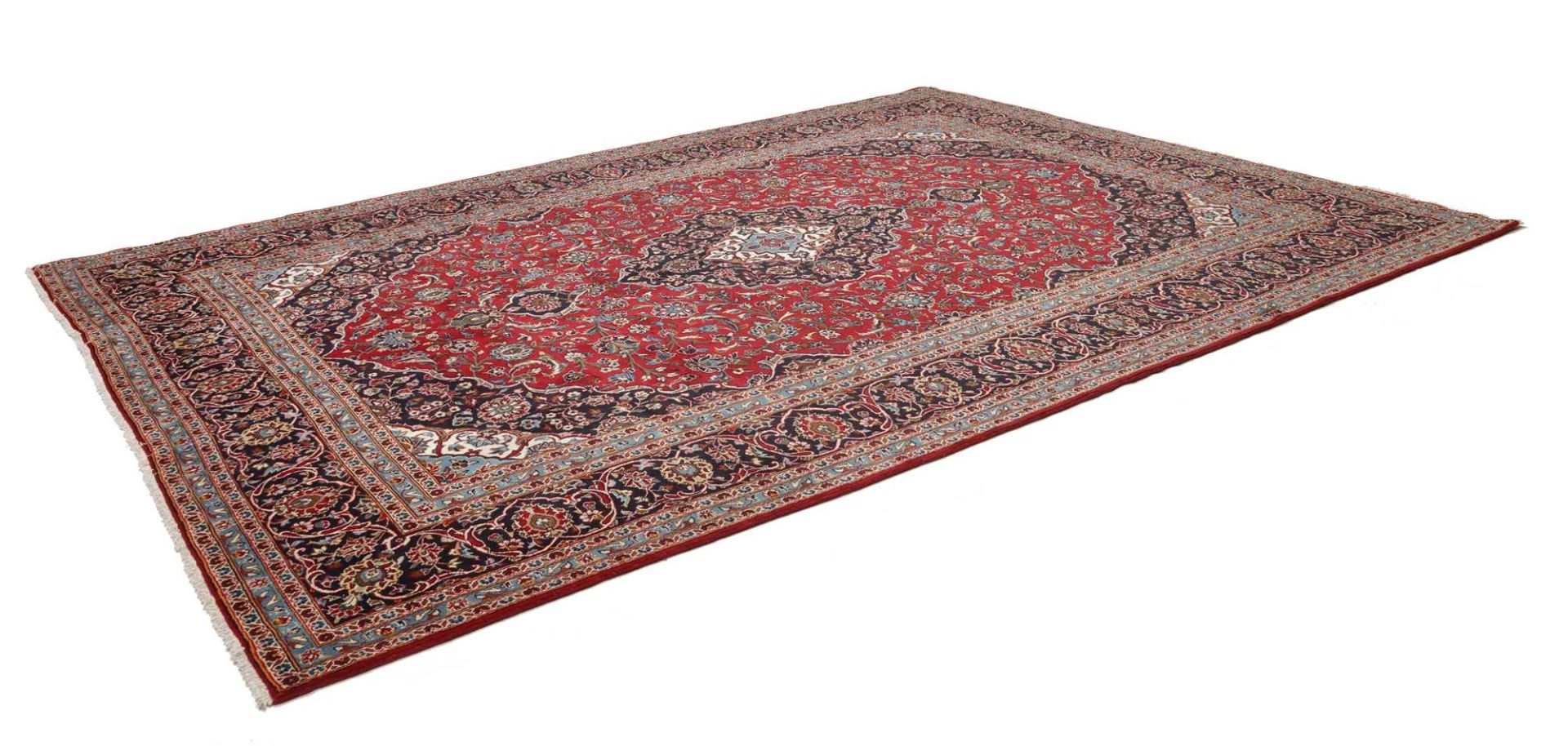 Kashan Persian Rug — hand-knotted, 294 × 401 cm, Wool