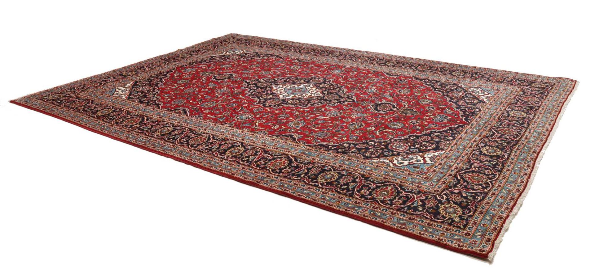 Kashan Persian Rug — hand-knotted, 294 × 401 cm, Wool