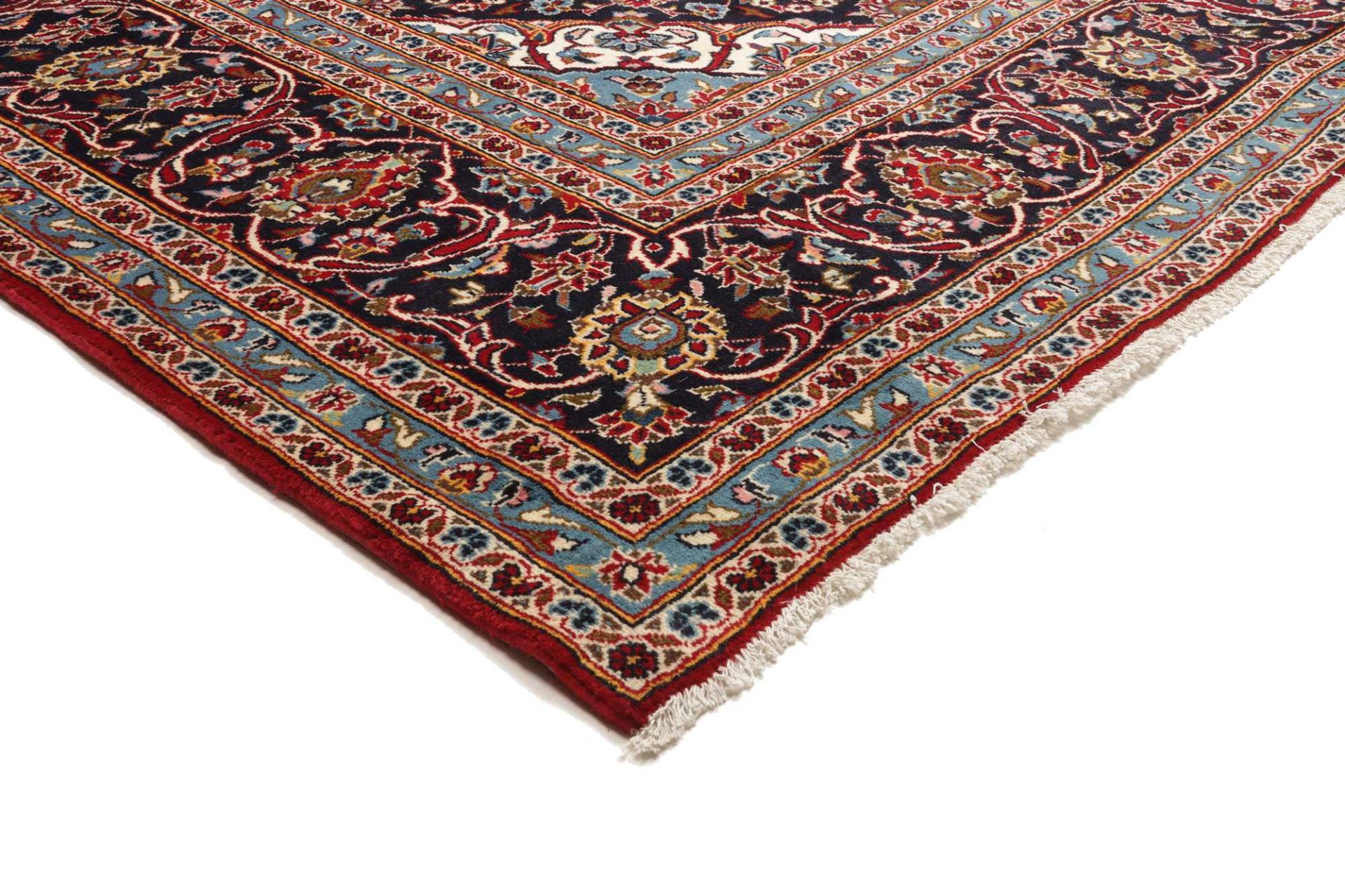 Kashan Persian Rug — hand-knotted, 294 × 401 cm, Wool