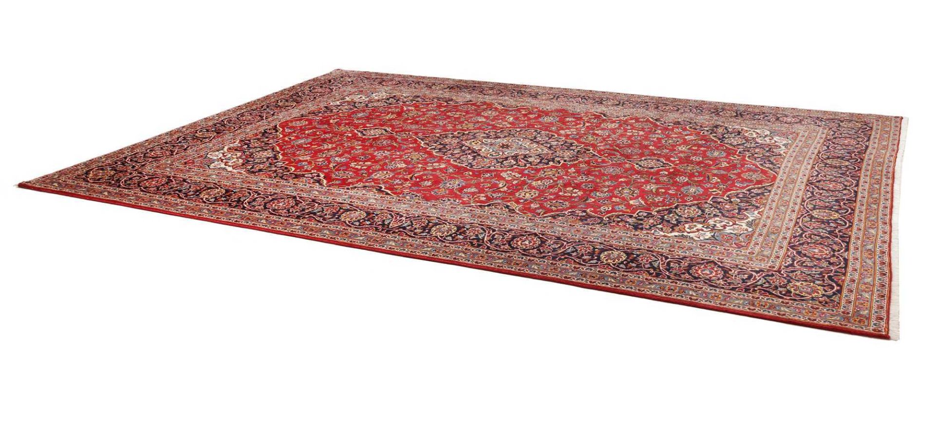 Kashan Persian Rug — hand-knotted, 296 × 399 cm, Wool