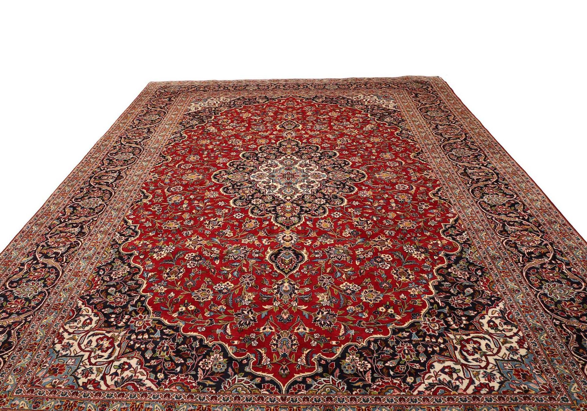 Kashan Persian Rug 307 × 426 cm, Wool, hand-knotted