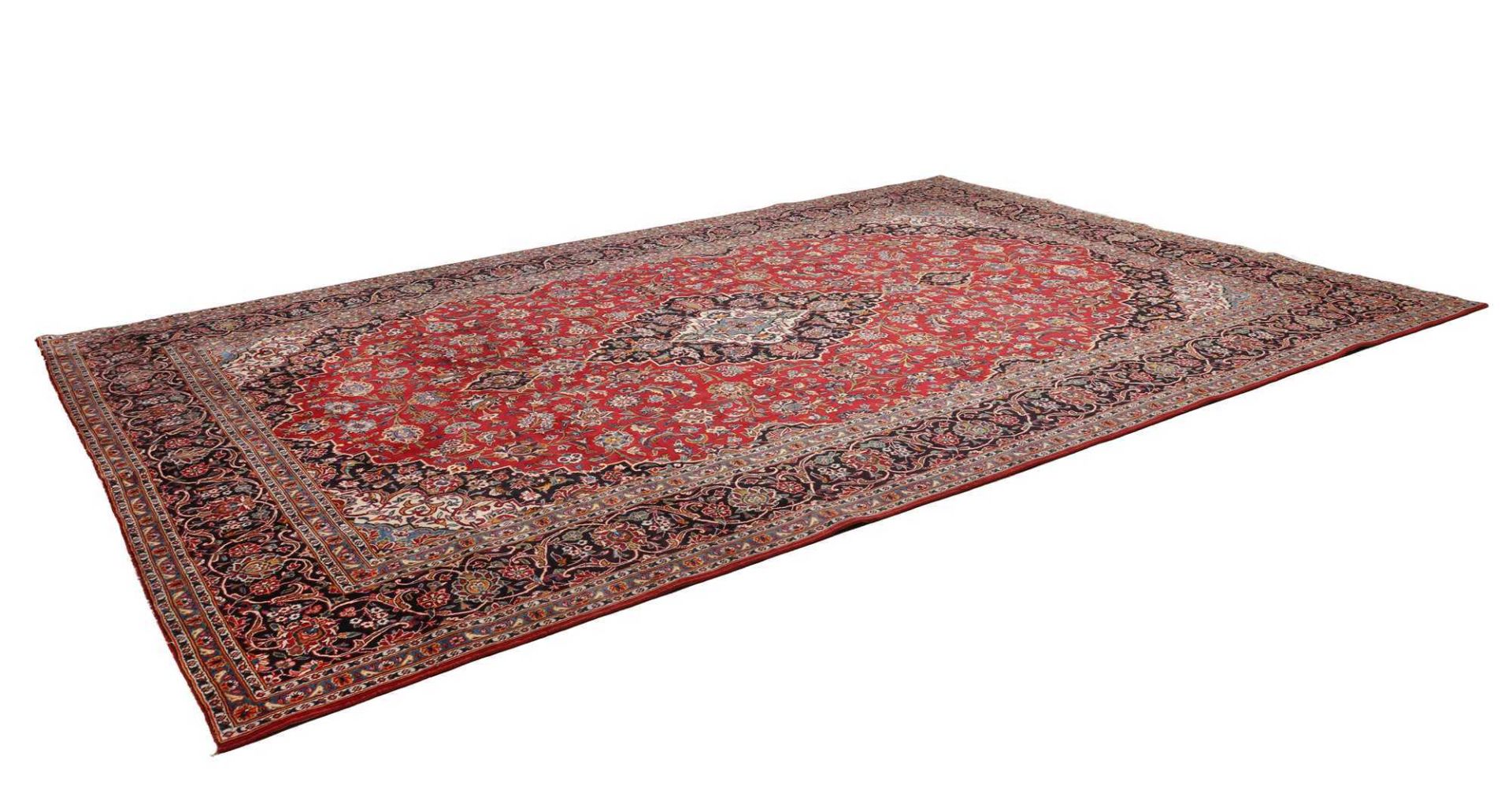 Kashan Persian Rug — hand-knotted, 298 × 426 cm, Wool