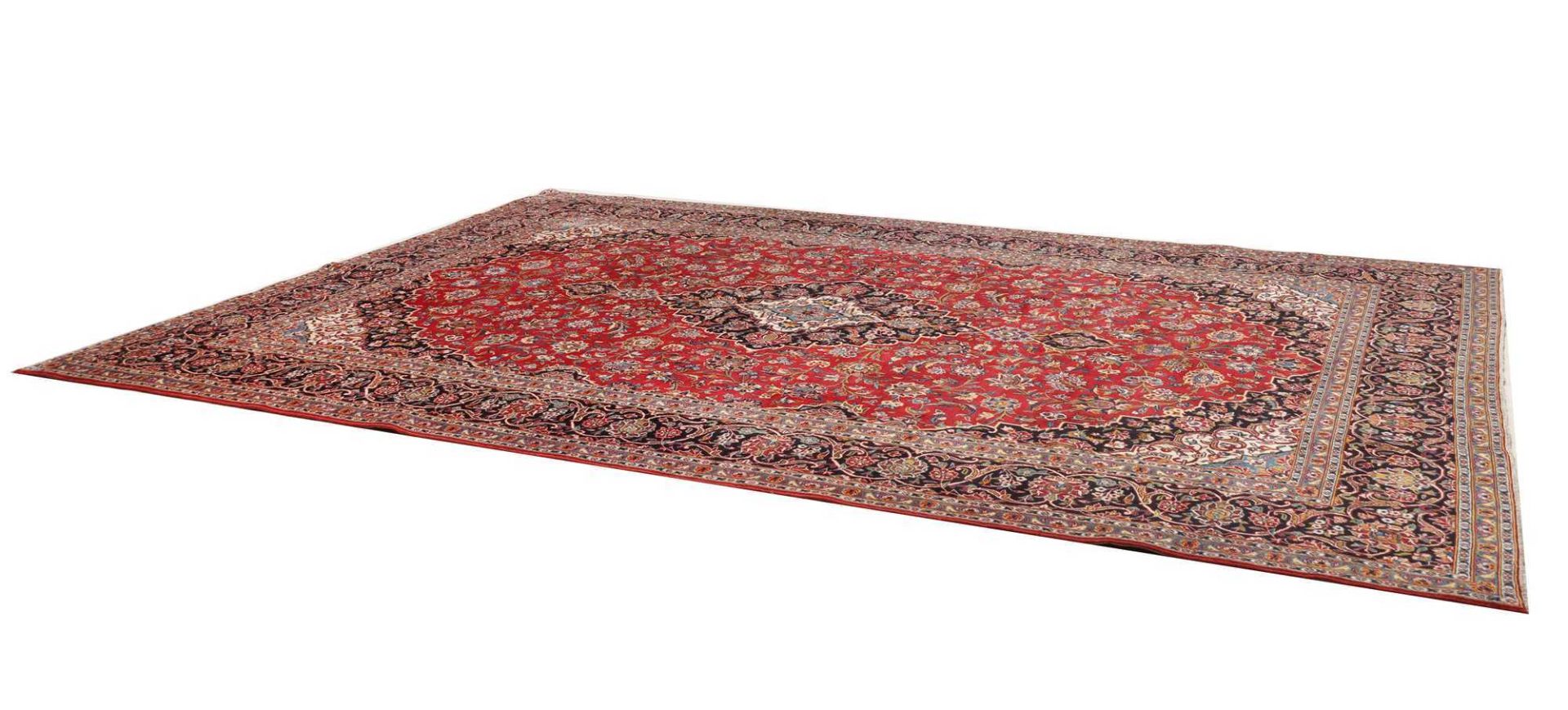 Kashan Persian Rug — hand-knotted, 298 × 426 cm, Wool