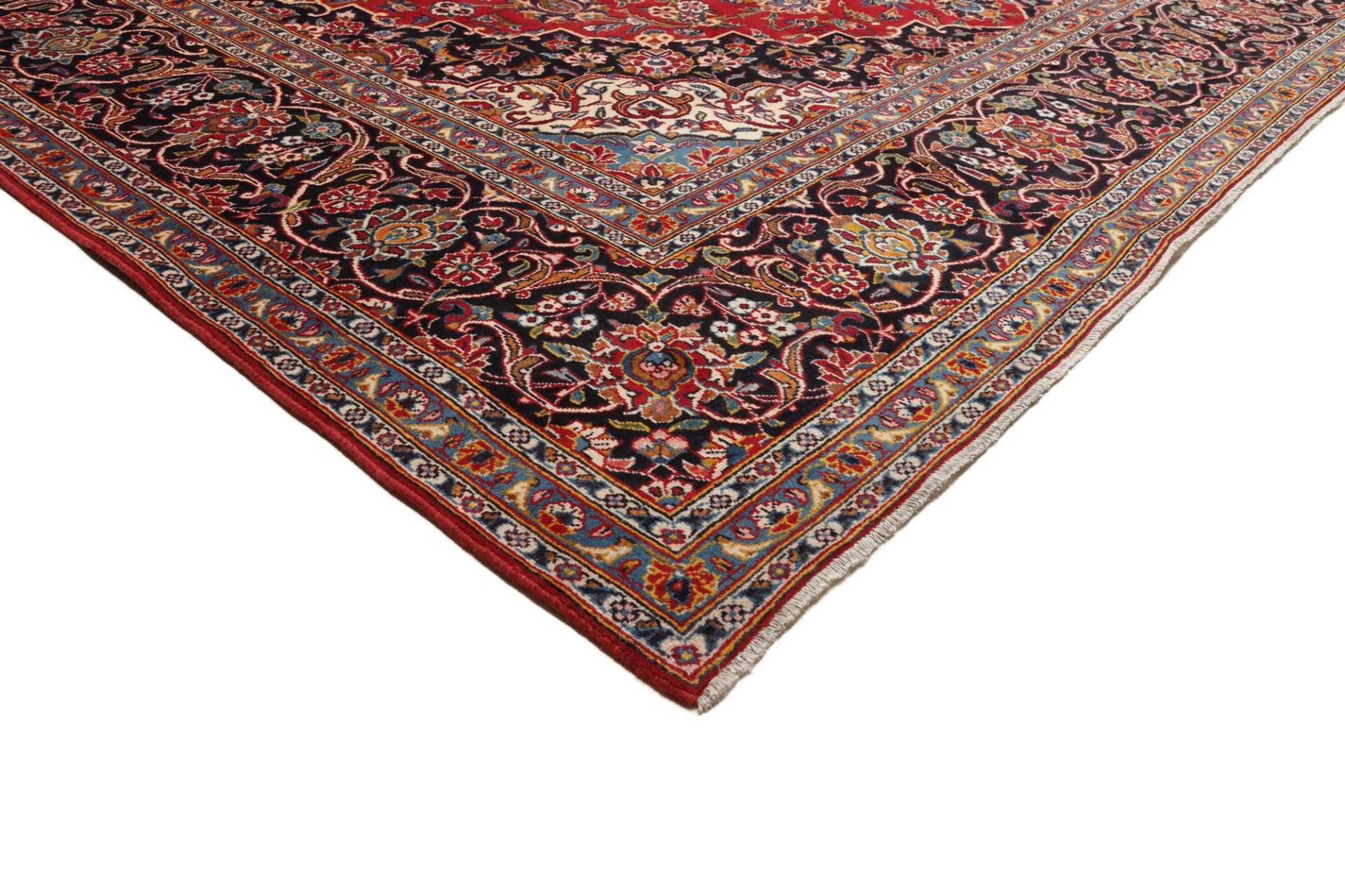 Kashan Persian Rug — hand-knotted, 298 × 426 cm, Wool