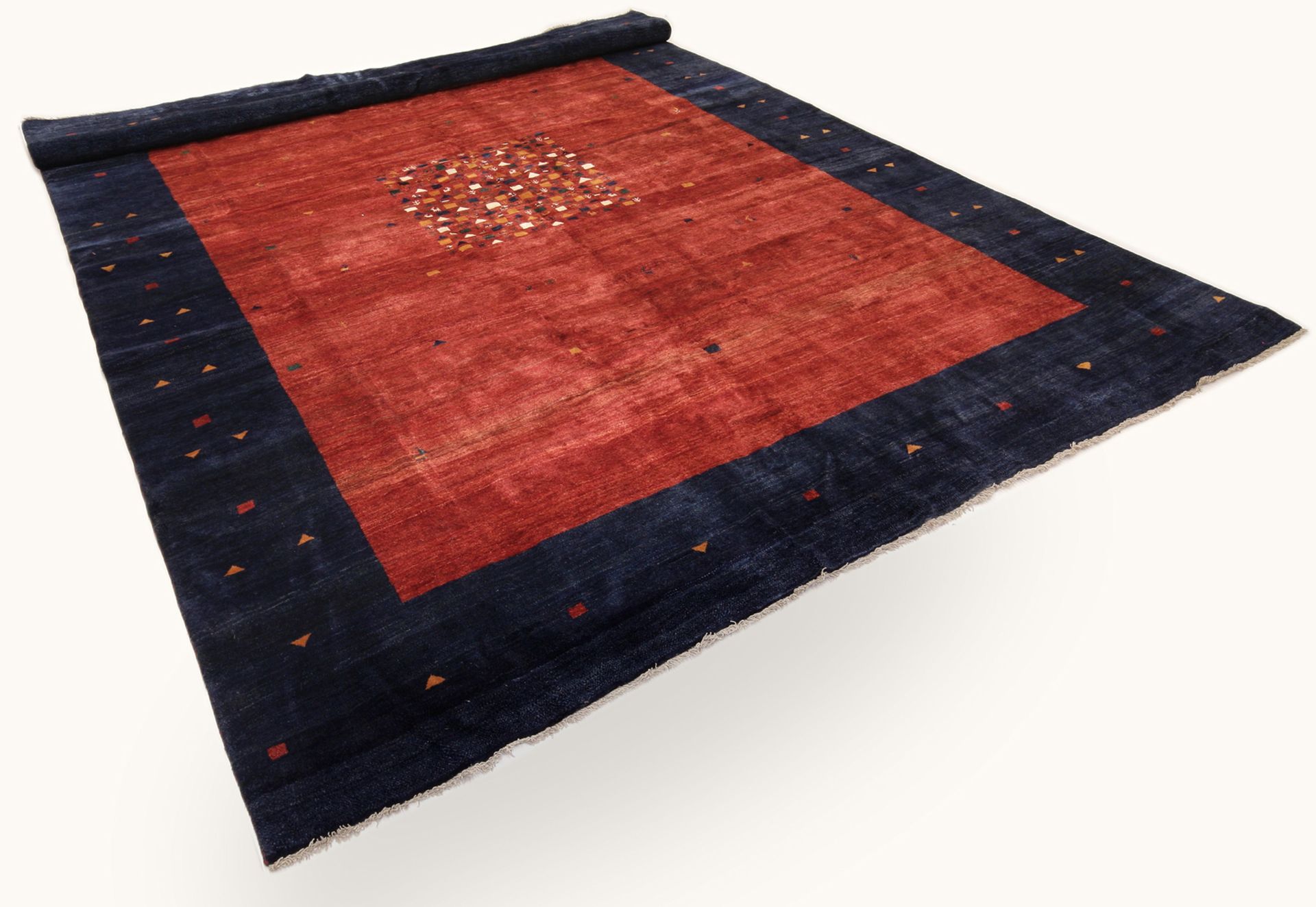 Hand-Knotted Wool Gabbeh Persian Rug, 393 × 548 cm