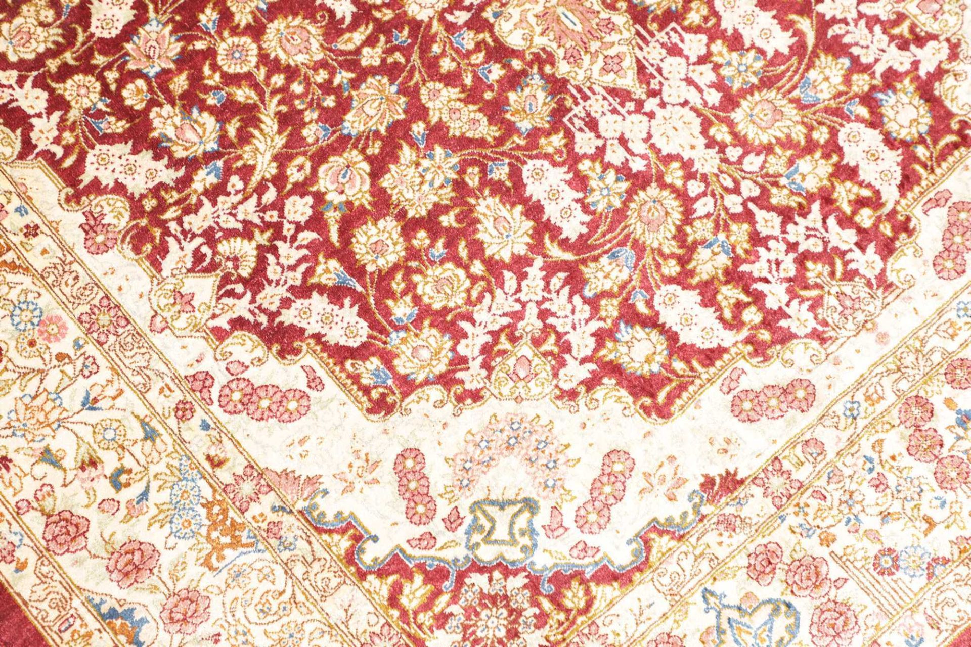 Qom Persian Rug 102 × 149 cm, Silk, hand-knotted