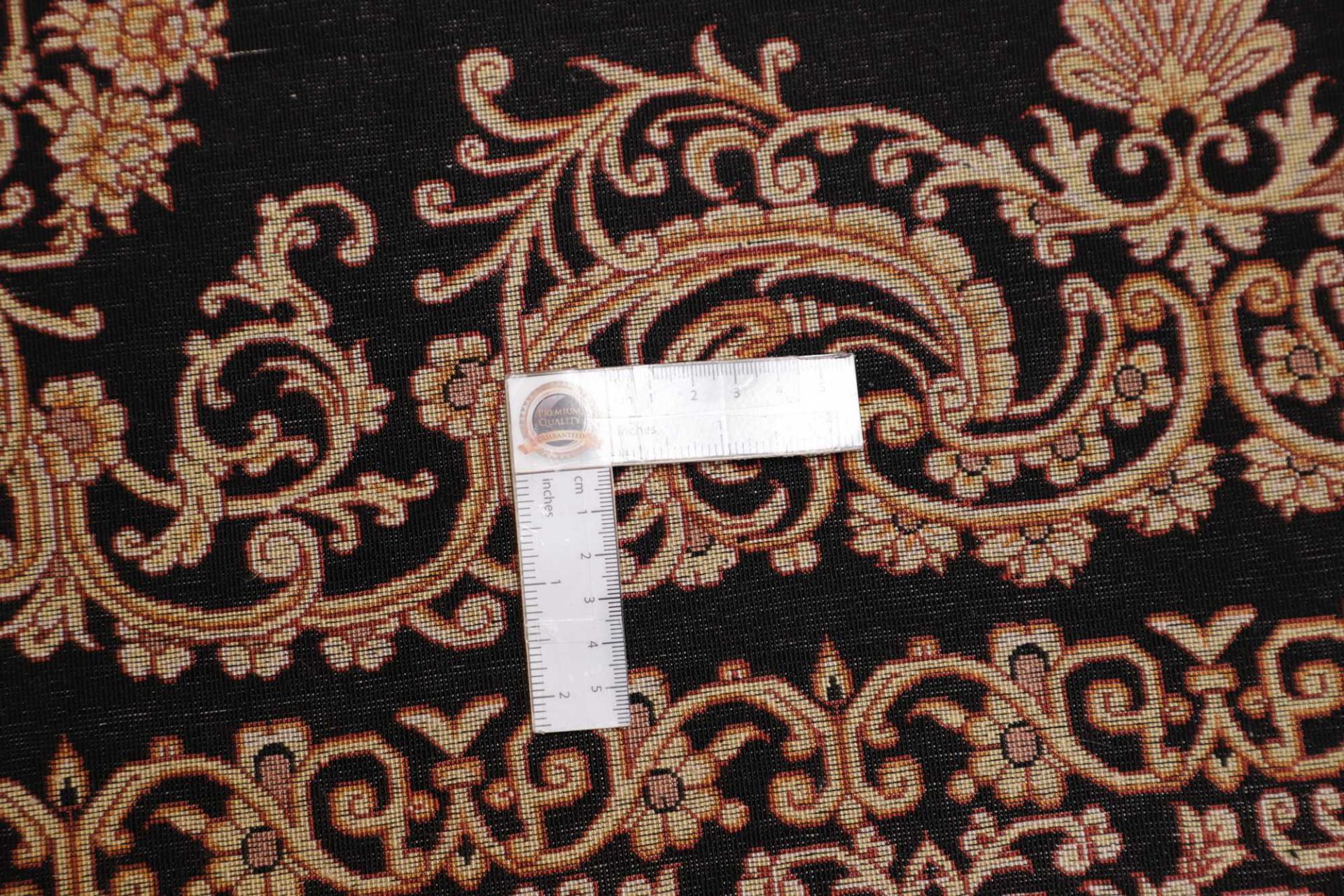 Hand-Knotted Silk Qom Persian Rug, 201 × 199 cm
