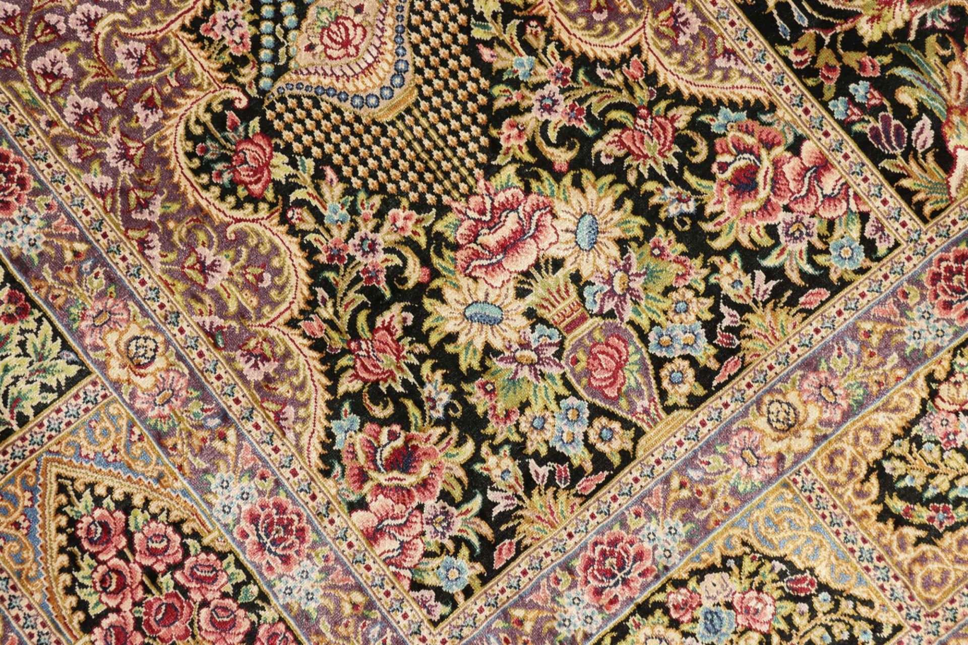 Qom Persian Rug 101 × 148 cm, Silk, hand-knotted