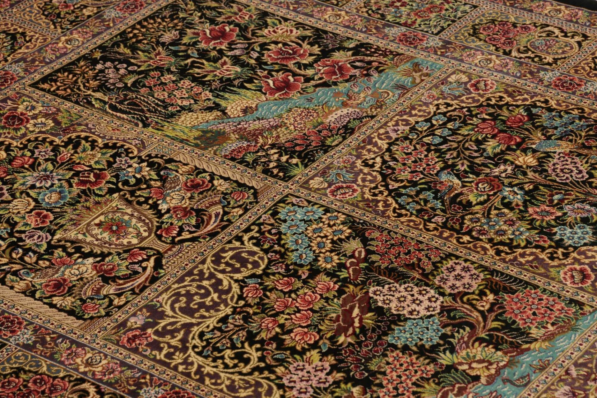 Qom Persian Rug 101 × 148 cm, Silk, hand-knotted