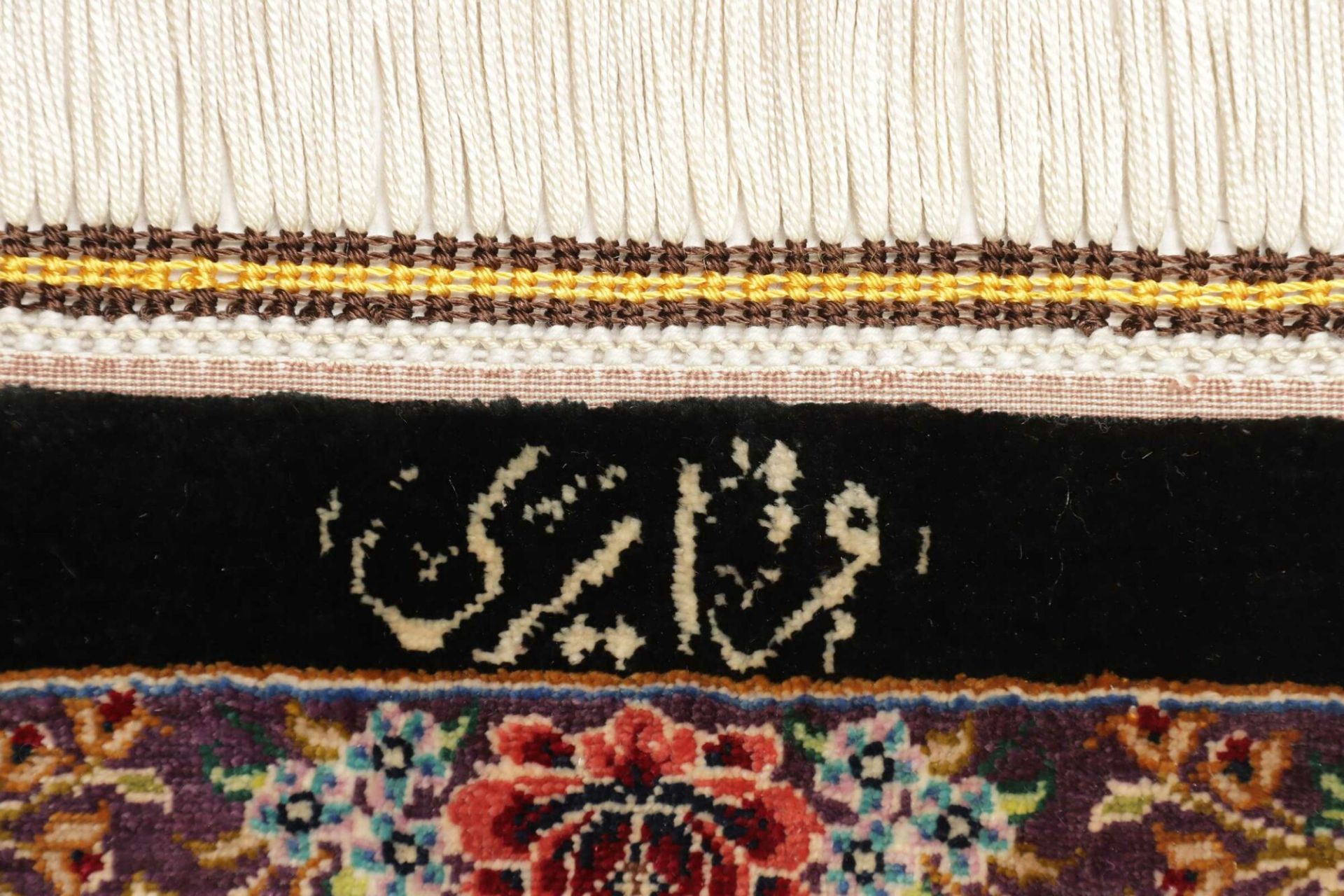 Qom Persian Rug 101 × 148 cm, Silk, hand-knotted
