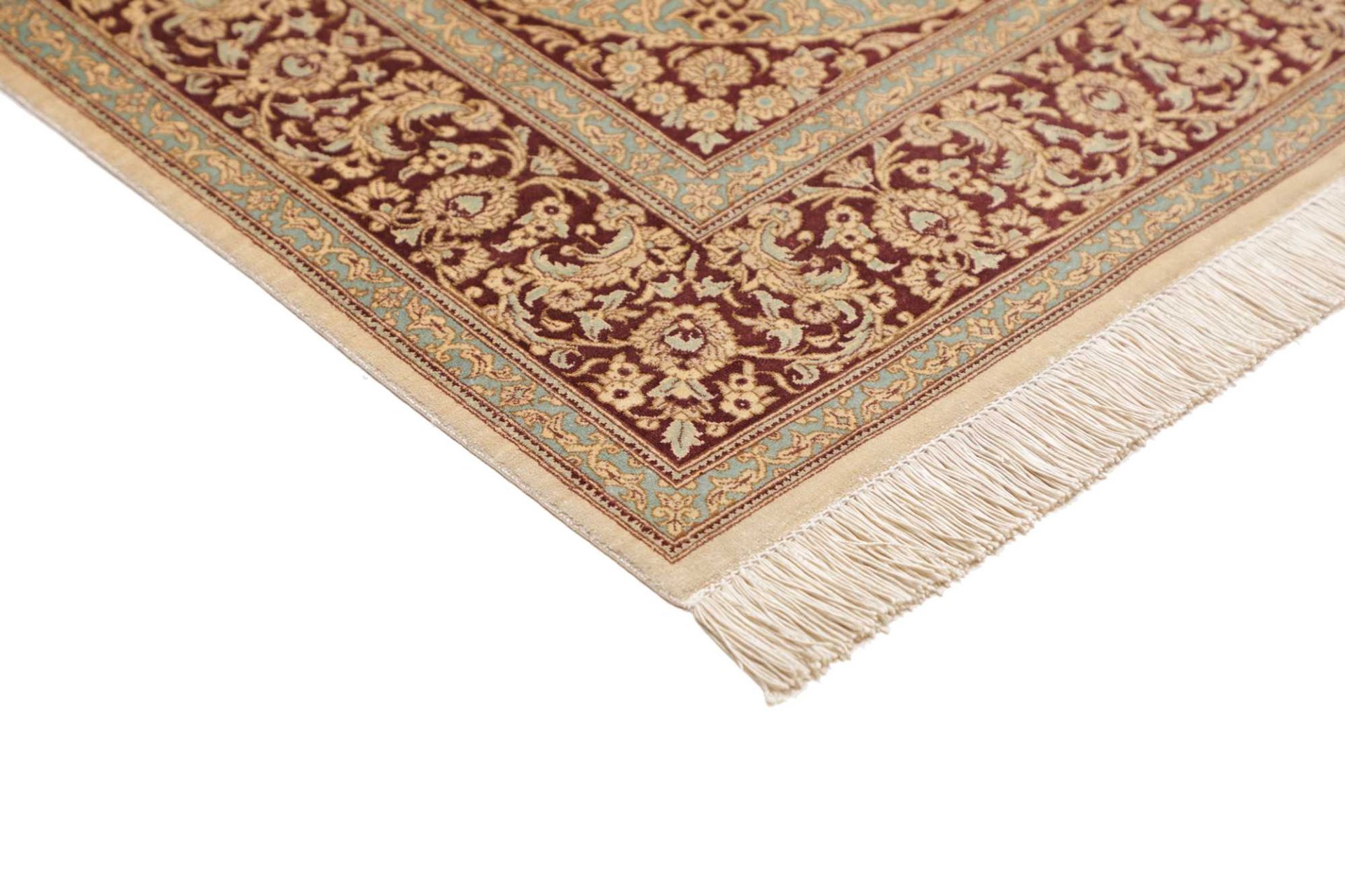 Qom Persian Rug 133 × 199 cm, Silk, hand-knotted