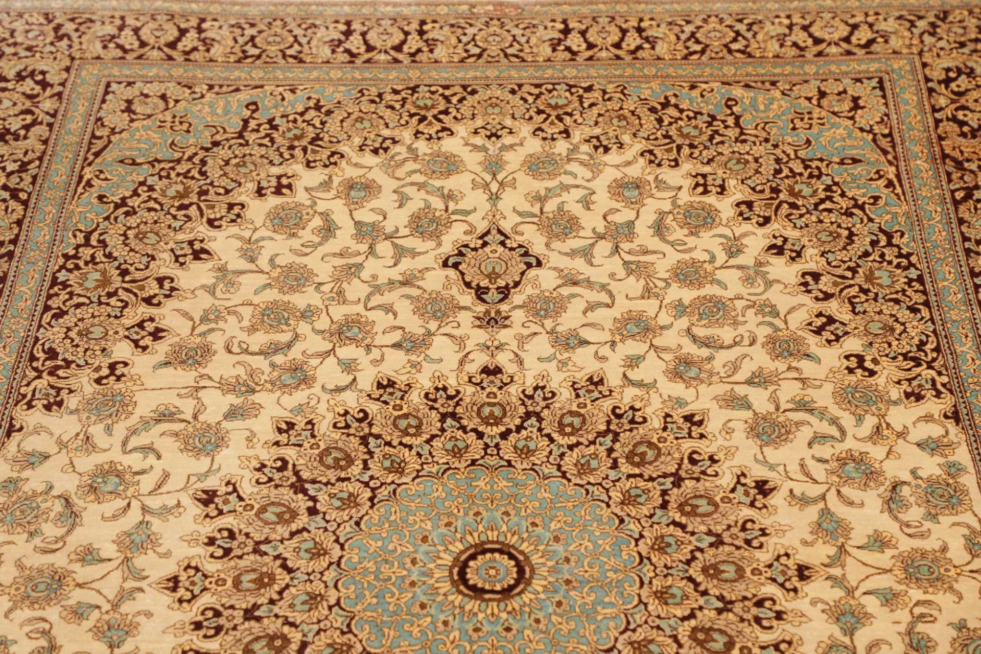 Qom Persian Rug 133 × 199 cm, Silk, hand-knotted