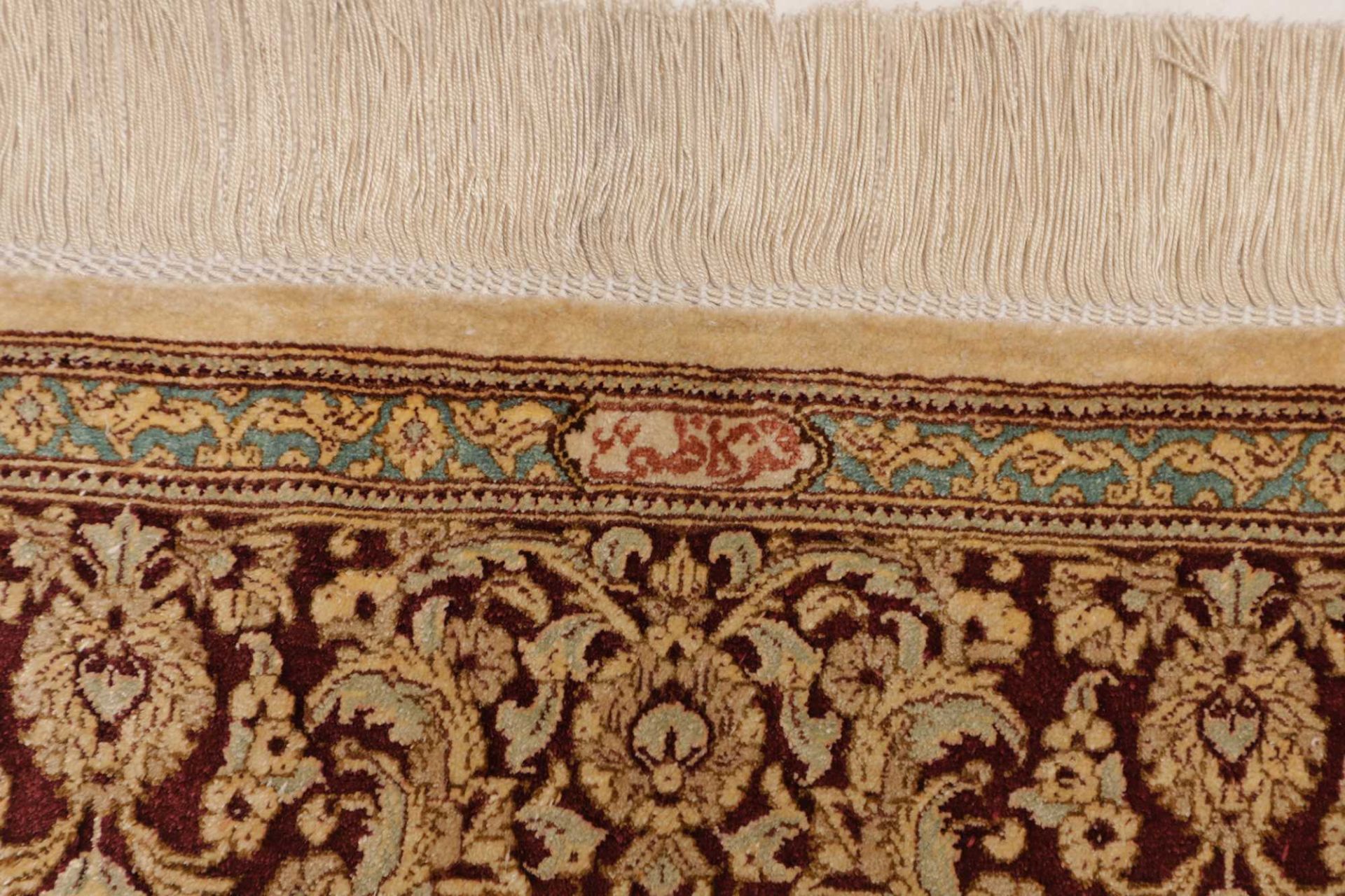 Qom Persian Rug 133 × 199 cm, Silk, hand-knotted