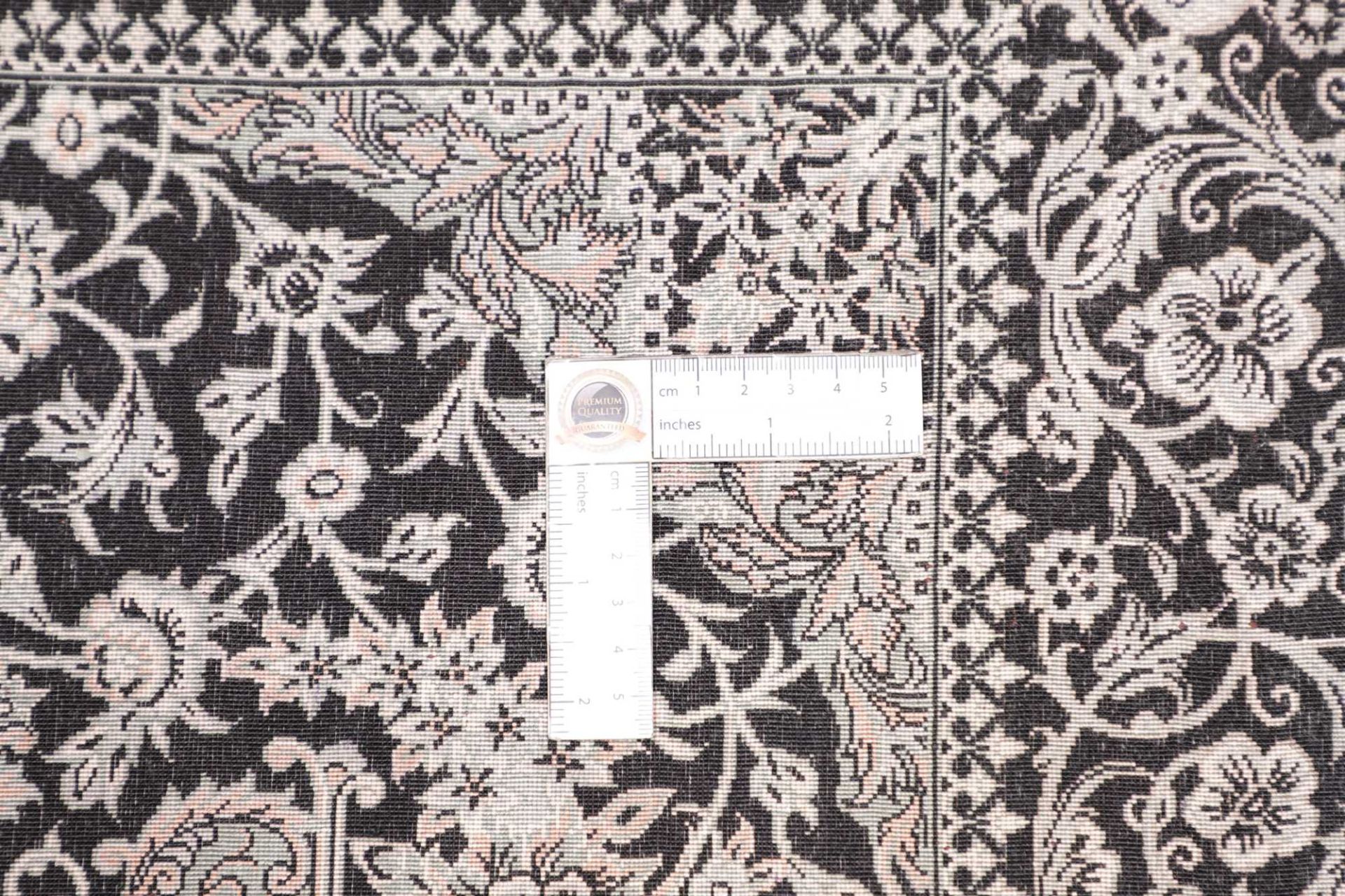 Hand-Knotted Silk Qom Persian Rug, 61 × 88 cm