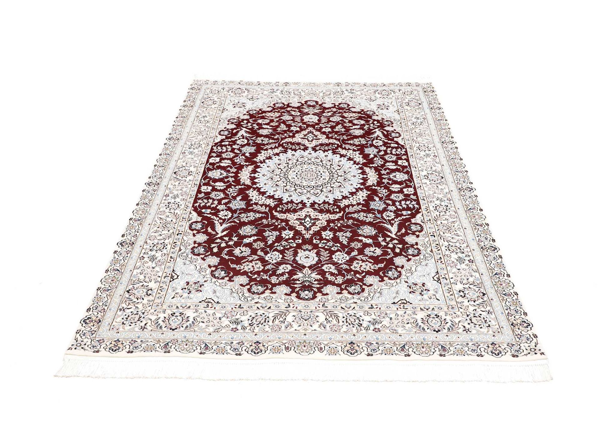 Hand-Knotted Wool Nain Persian Rug, 128 × 190 cm