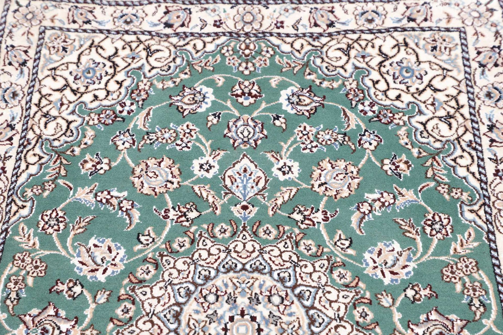 Hand-Knotted Wool Nain Persian Rug, 82 × 126 cm