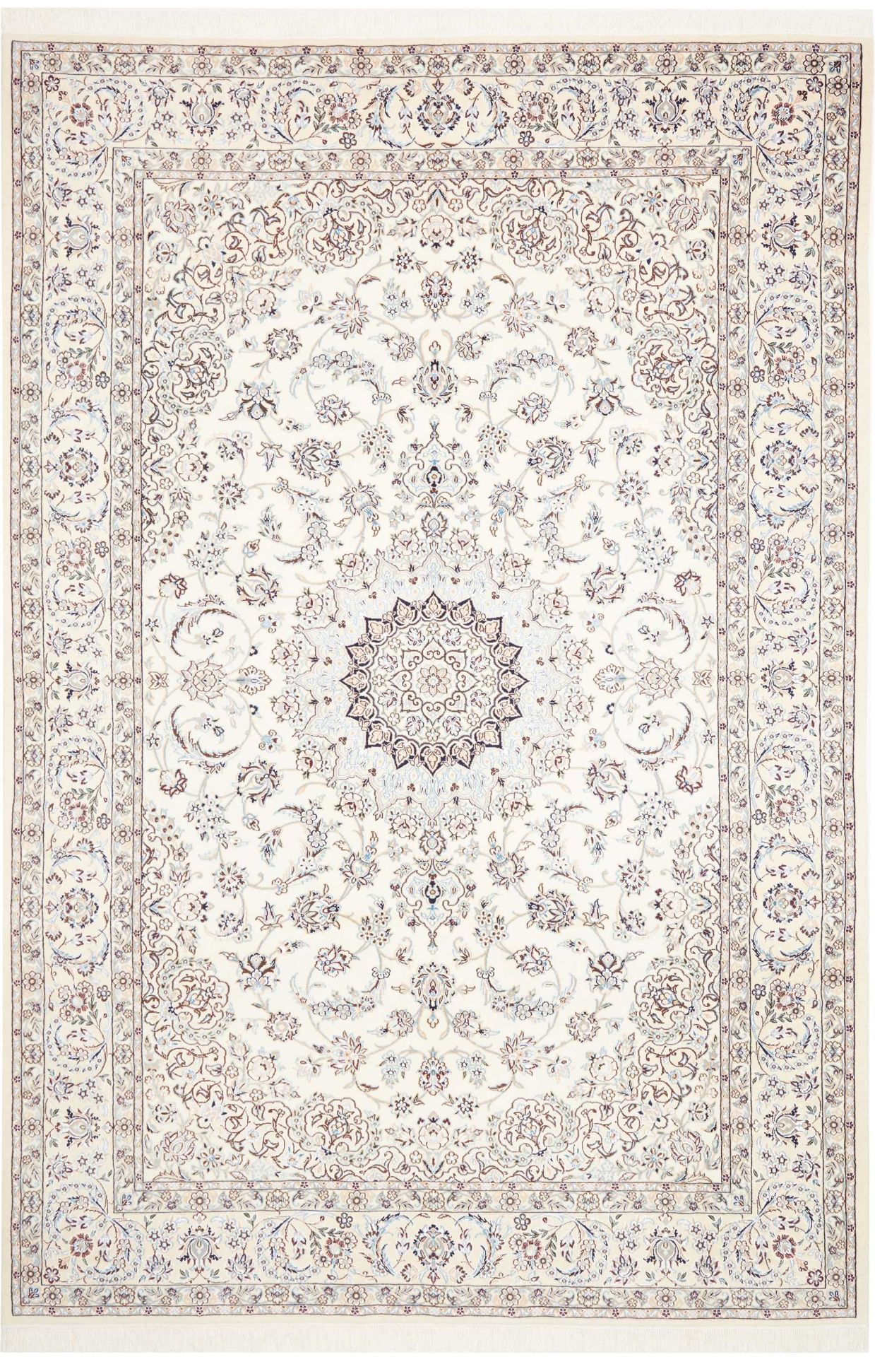 Hand-Knotted Wool Nain Persian Rug, 209 × 309 cm