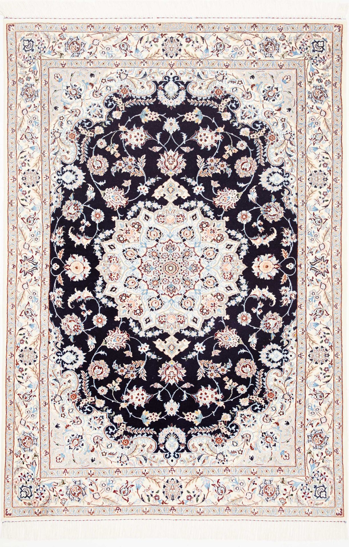 Hand-Knotted Wool Nain Persian Rug, 119 × 174 cm