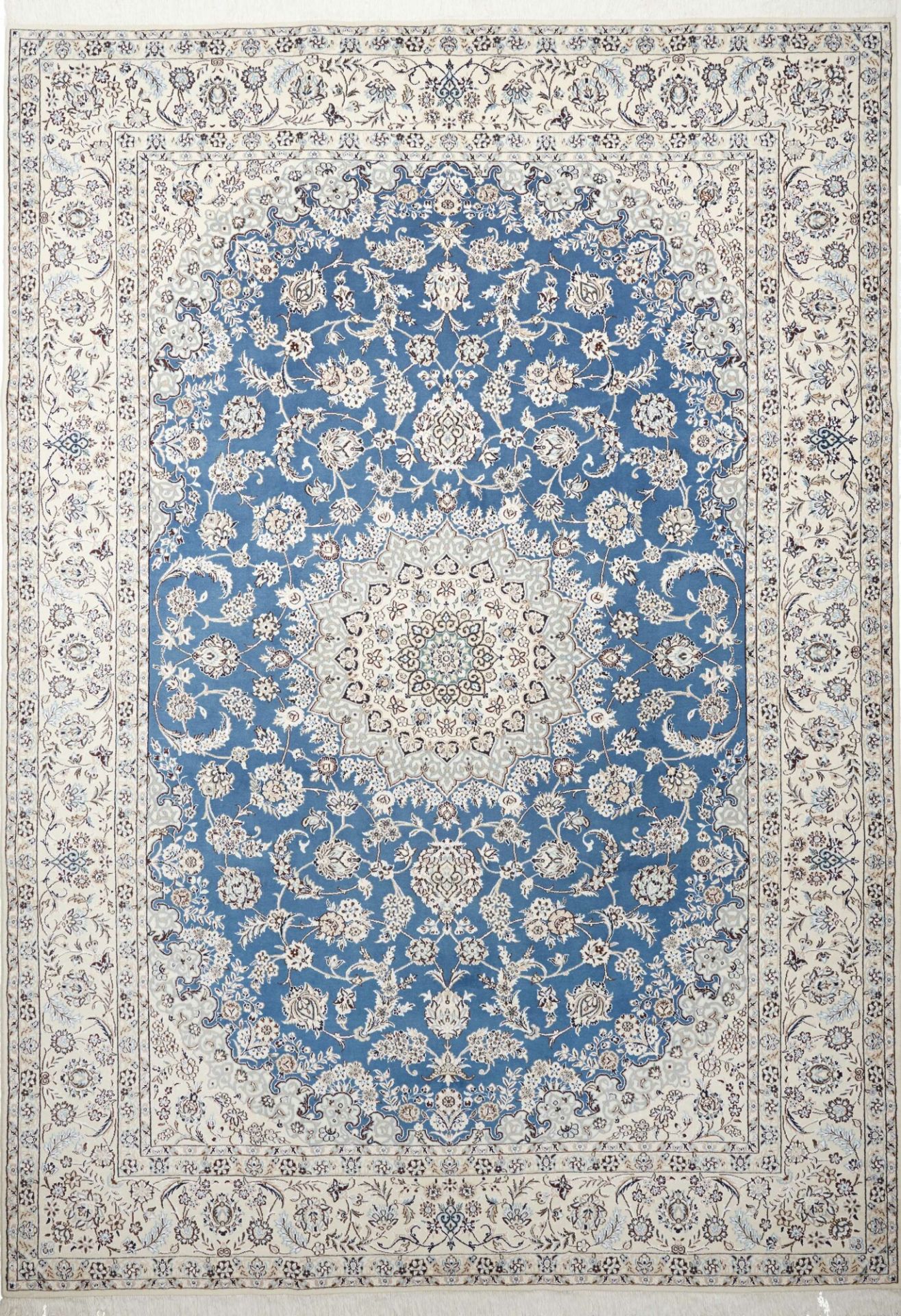 Hand-Knotted Wool Nain Persian Rug, 249 × 352 cm