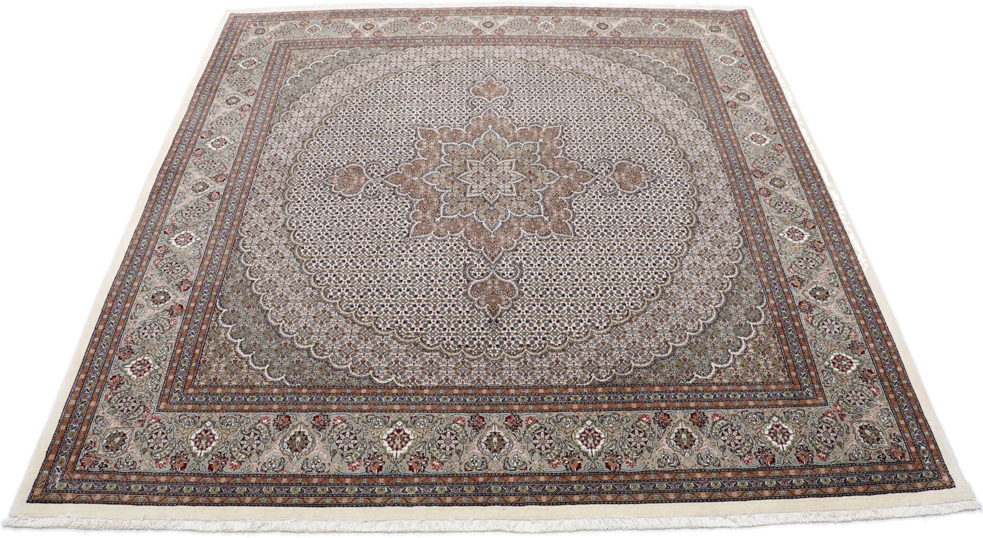 perserteppich-tabriz-200-x-205-cm-schurwolle-seide-handgeknupft-1 Tabriz Persian Rug 200 × 205 cm, Wool & Silk, hand-knotted